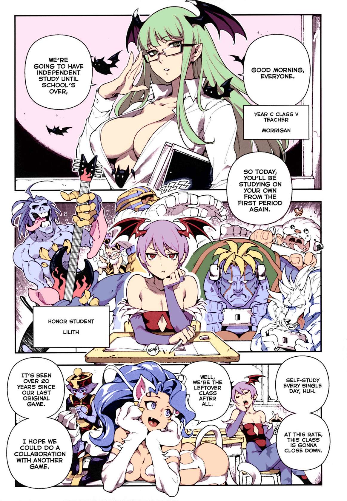 C97) [Bear Hand (Ireading, Fishine)] Fighter Girls ・ Vampire (Darkstalkers) [Colorized] [Decensored] [Dynlow] [English] [Nishimaru]