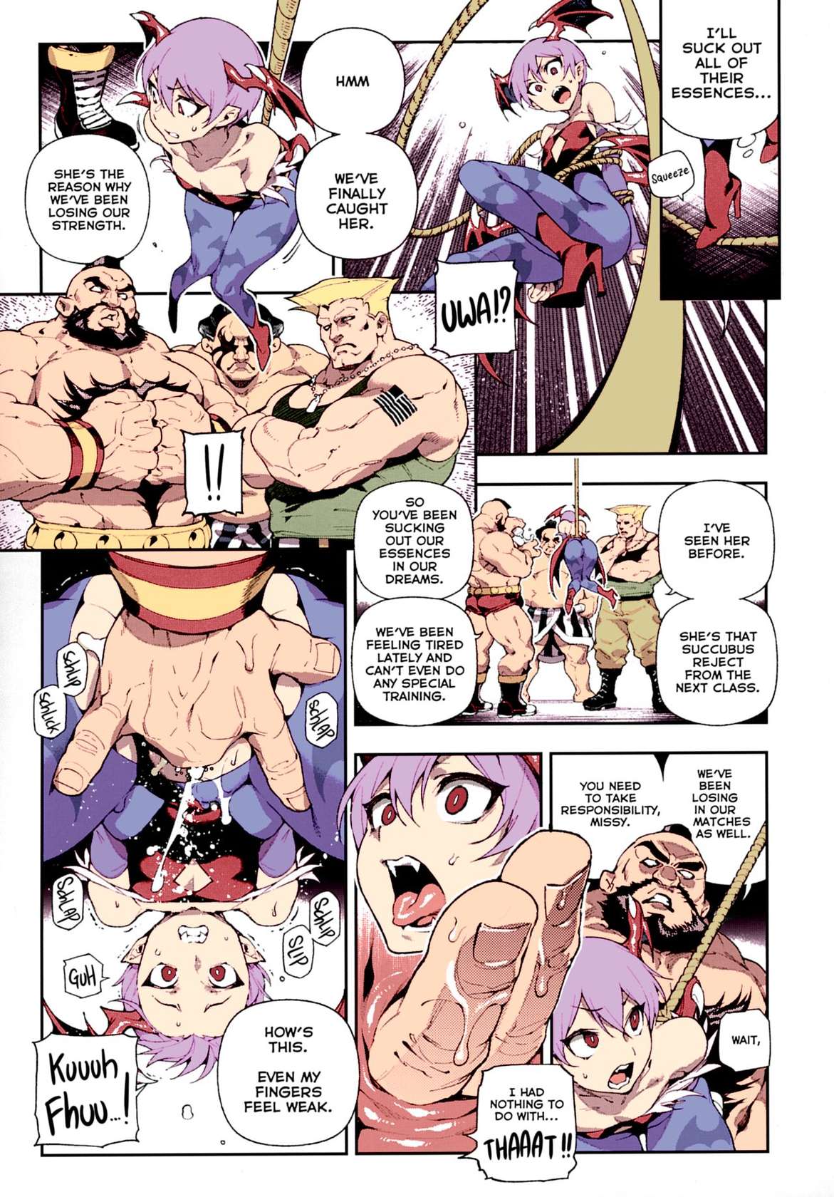 C97) [Bear Hand (Ireading, Fishine)] Fighter Girls ・ Vampire (Darkstalkers) [Colorized] [Decensored] [Dynlow] [English] [Nishimaru]