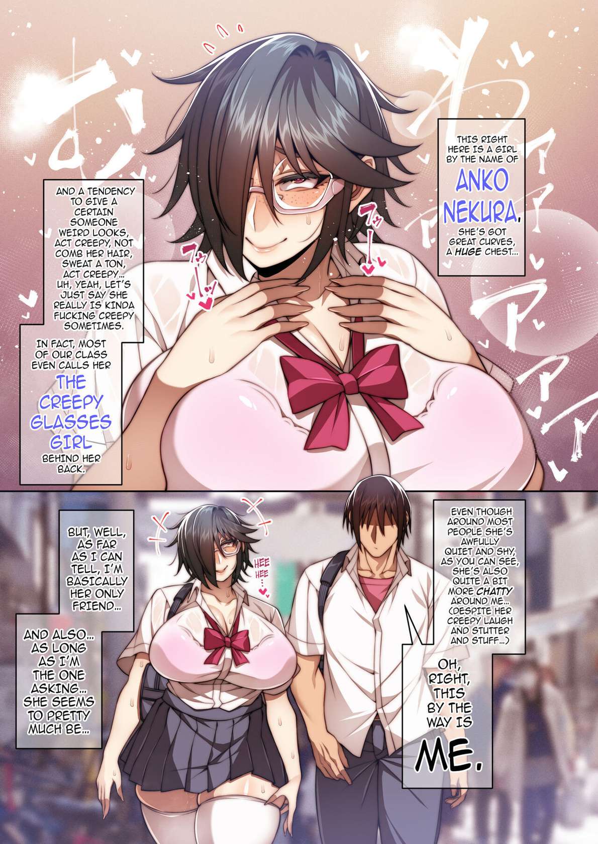 [Mousou Engine (Korotsuke)] Tsugou no Ii Mesu Nekura Megane Hen | The Nymphos Up for Anything - Creepy Glasses Chapter [English] {darknight} [Digital]