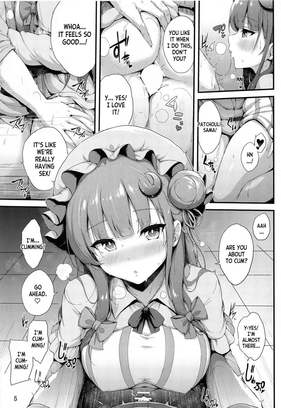 (C102) [YuKi-IRo (Yukiusagi.)] Patchouli-sama wa Itsudemo Shite kureru (Touhou Project) [English] [desudesu]