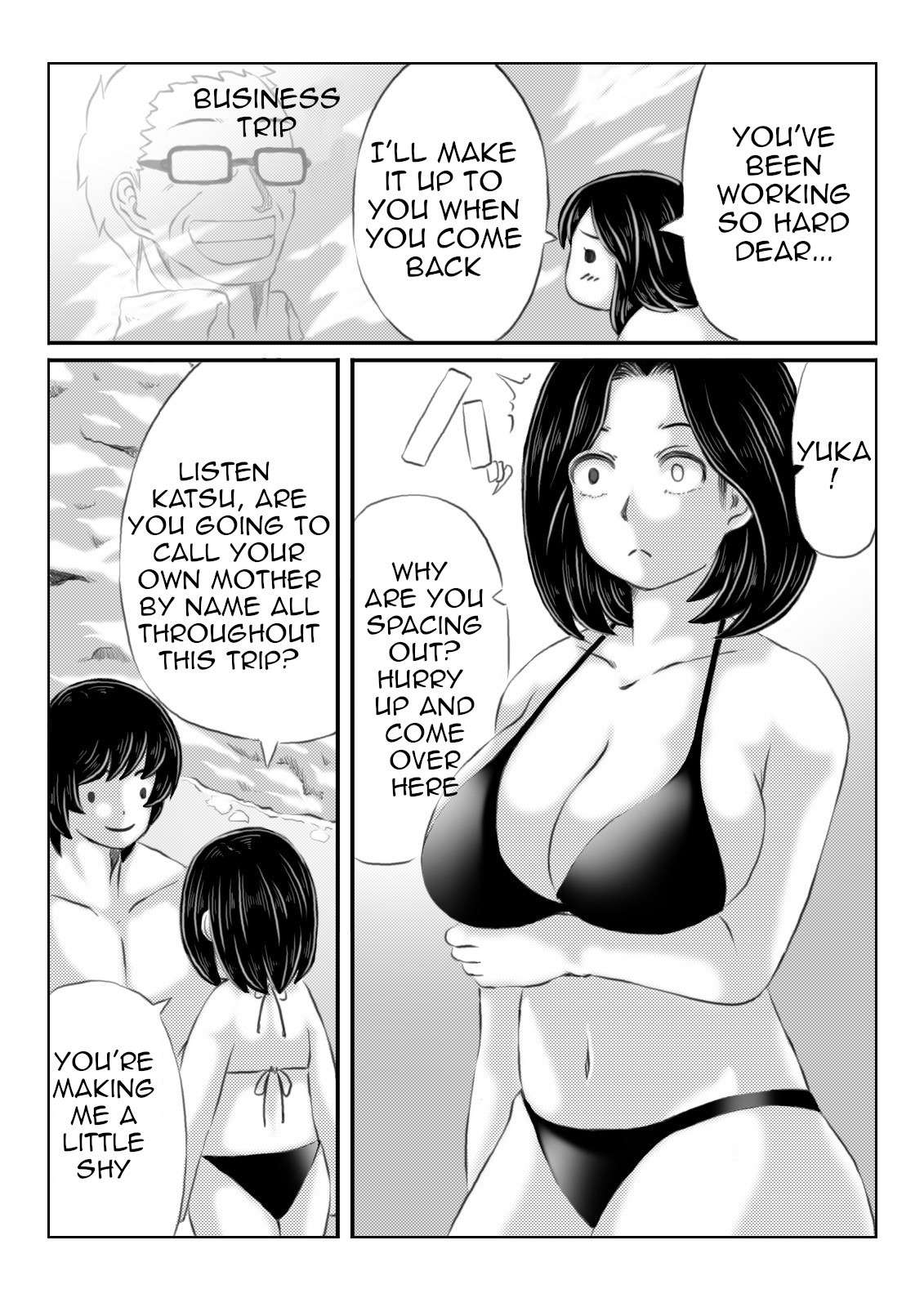 [Kirin Planet] Haha to Futokou Musuko no Natsuyasumi|Mother and Her Truant Son on Summer Holidays[English][Amoskandy]