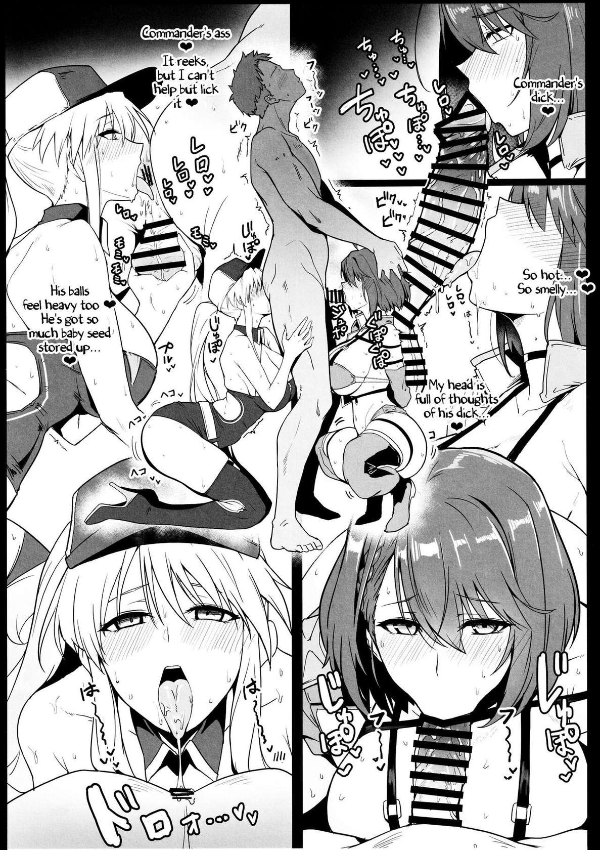 (C102) [Hokkebain! (Halcon)] A Book about Race Queens Enterprise and Baltimore being Lewd (Azur Lane) [English] [LunaticSeibah]