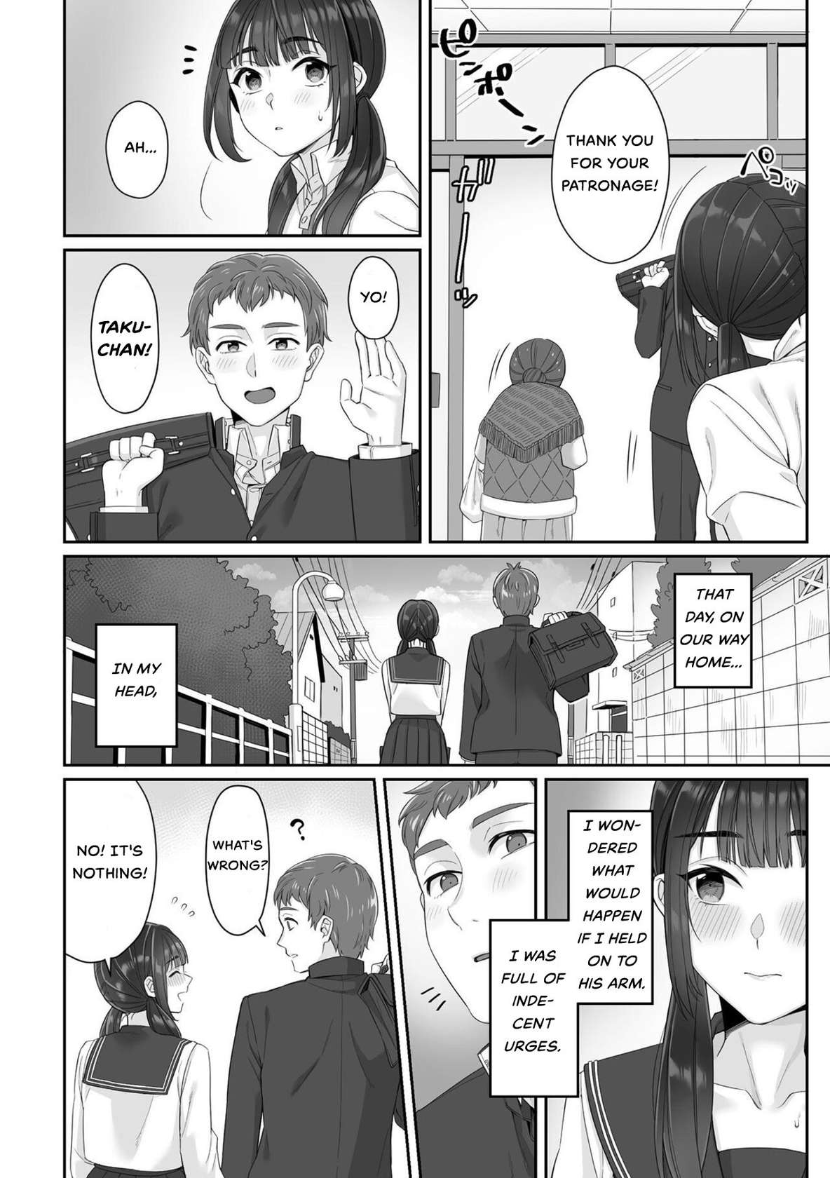 [miniru] Junboku Joshikousei wa Oyaji Iro ni Somerarete Comic Ban Ch. 1 [English] [MTL] [HOTDOGMAN]