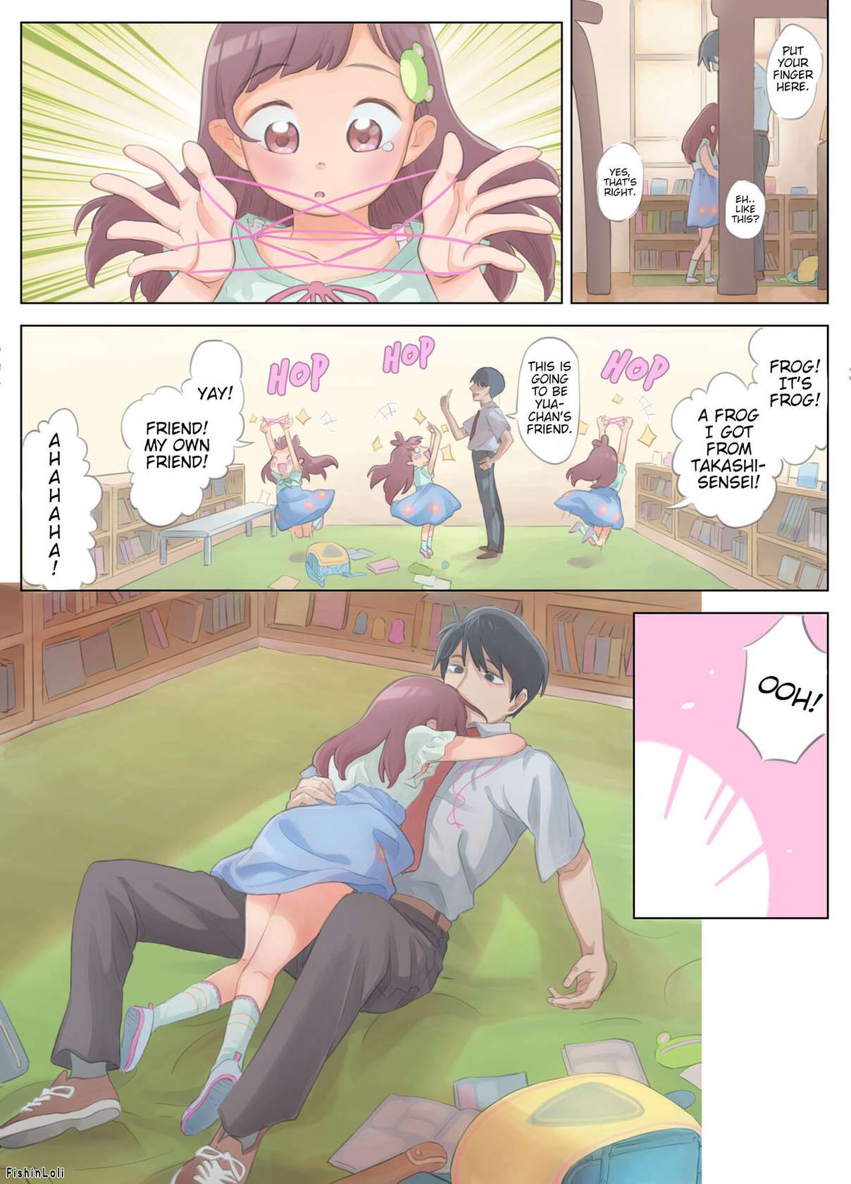 [Fishin&Loli] Gekimoe ~Junjou Yua-chan ga Do-S Sensei to Kindan no Koi! Akai ○○ de Musubare Kyousei Mesuana Kaihatsu. Muriyari Naisho Nakadashi Kimerarechatta Hanashi~ | Innocent Girl Yua-chan - forbidden love affair with sadistic teacher.... [English]<sC