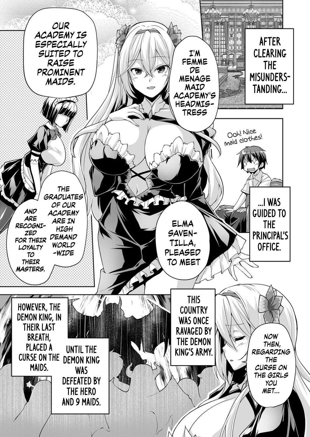 [Nishizaki Eimu] Motto! Haramase! Honoo no Oppai Isekai Oppai Maid Gakuen! Ch. 1 (BugBug 2023-09) [English] {Chrysanthemum} [Digital]