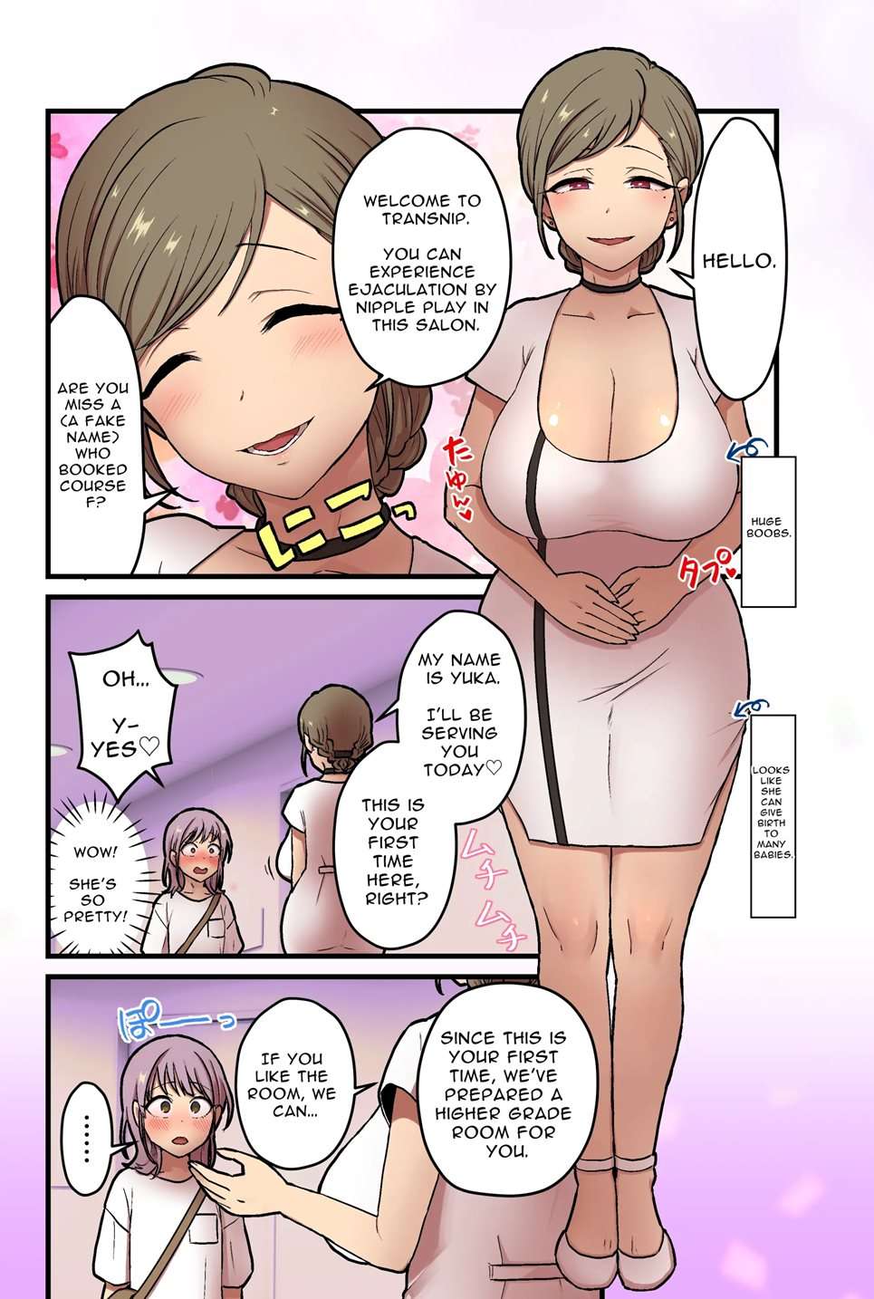 Is There Really A Men's Beauty Salon Where Even Girls Can Experience Nipplegasm Ejaculations? [Oneshot]