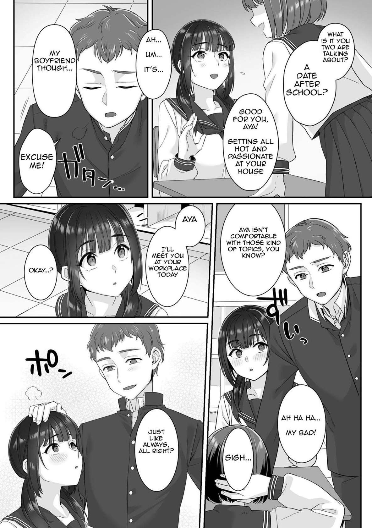 [miniru] Junboku Joshikousei wa Oyaji Iro ni Somerarete Comic Ban Ch. 1 [English]