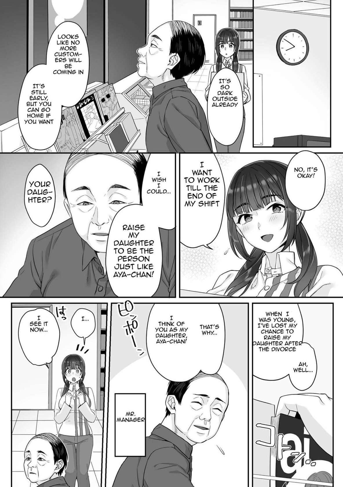 [miniru] Junboku Joshikousei wa Oyaji Iro ni Somerarete Comic Ban Ch. 1 [English]