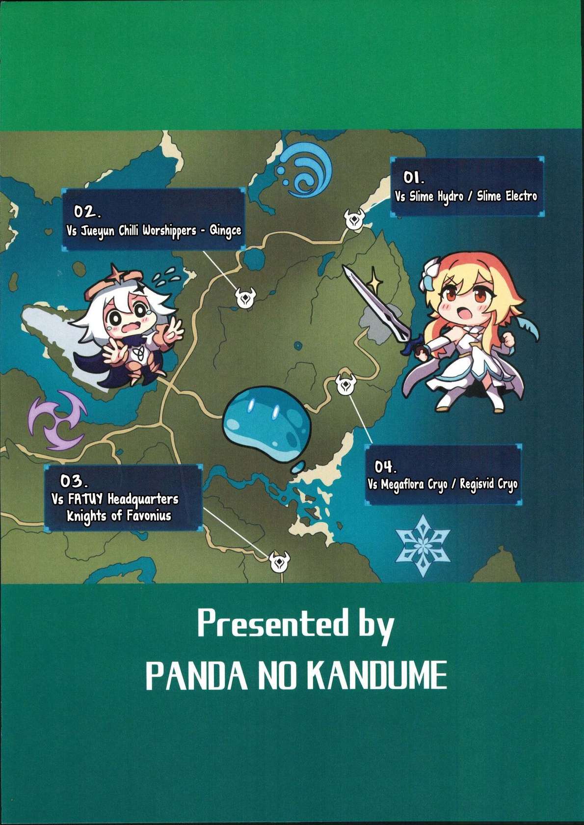 (C102) [Panda no Kanzume (KA-9)] Tabibito Haiboku-ki | Traveler's Losing Records - Lvl.1 Traveler starts a new journey in a level 9 world?! (Genshin Impact) [English] [Magic Dream]