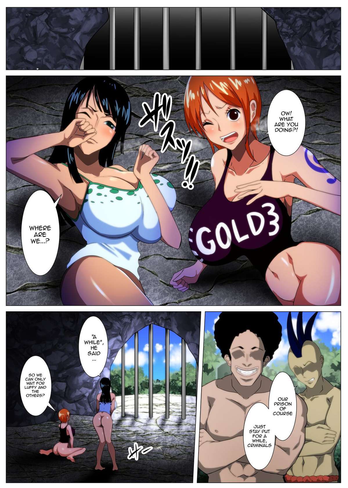 [Q Doujin] Bakunyuu Onna Kaizoku-tachi no Otakara Sagashi | Buxom Female Pirates' Treasure Hunt (One Piece) [English] {Doujins.com}