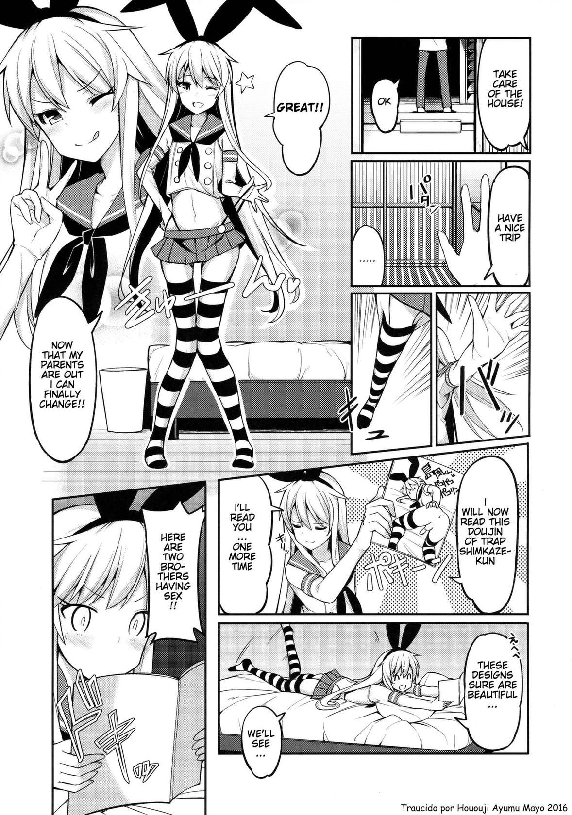 [H@BREAK (Itose Ikuto)] Shimakaze-kun ga Costte Costte Kosuru Hon [ENGLISH]