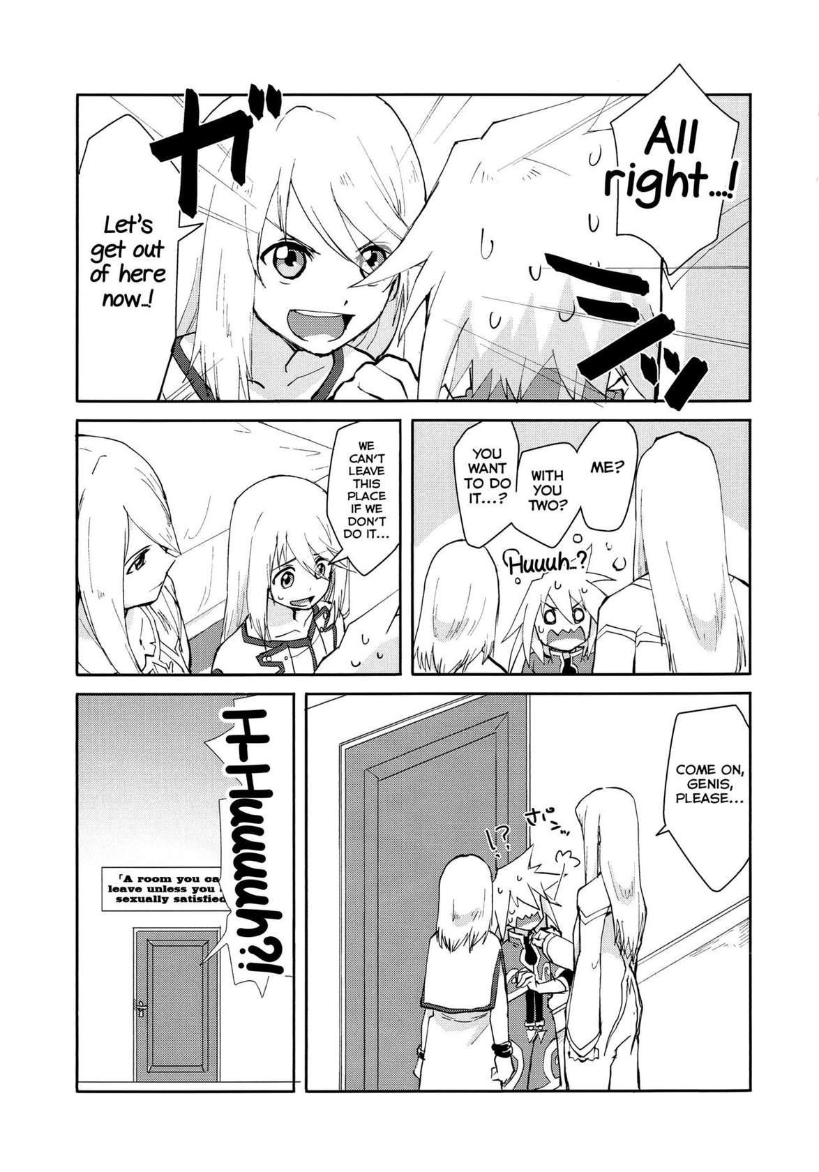 [Yukirinrin! (Oyu)] Sannin de Ecchi suru Hon (Tales of Symphonia) [English] [Yuuta's Blog]