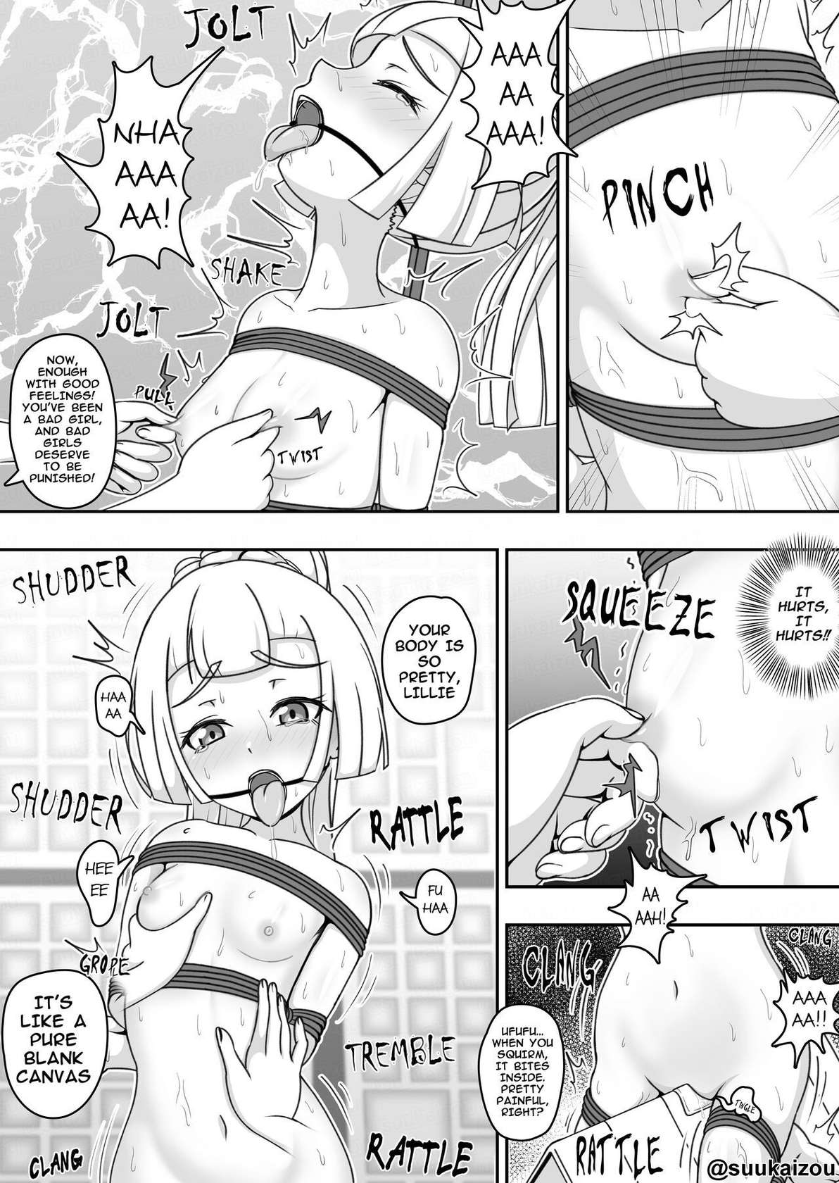 [Suukaizou] Lillie gets spanked by Lusamine. (English)