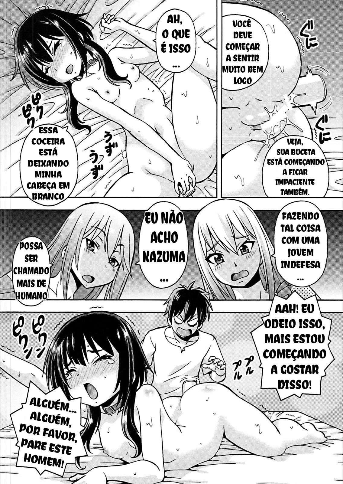 [Toraya (ITOYOKO)] Ero Subarashii Sekai ni Nakadashi o! 4 (Kono Subarashii Sekai ni Syukufuku o!) [Portuguese-BR]