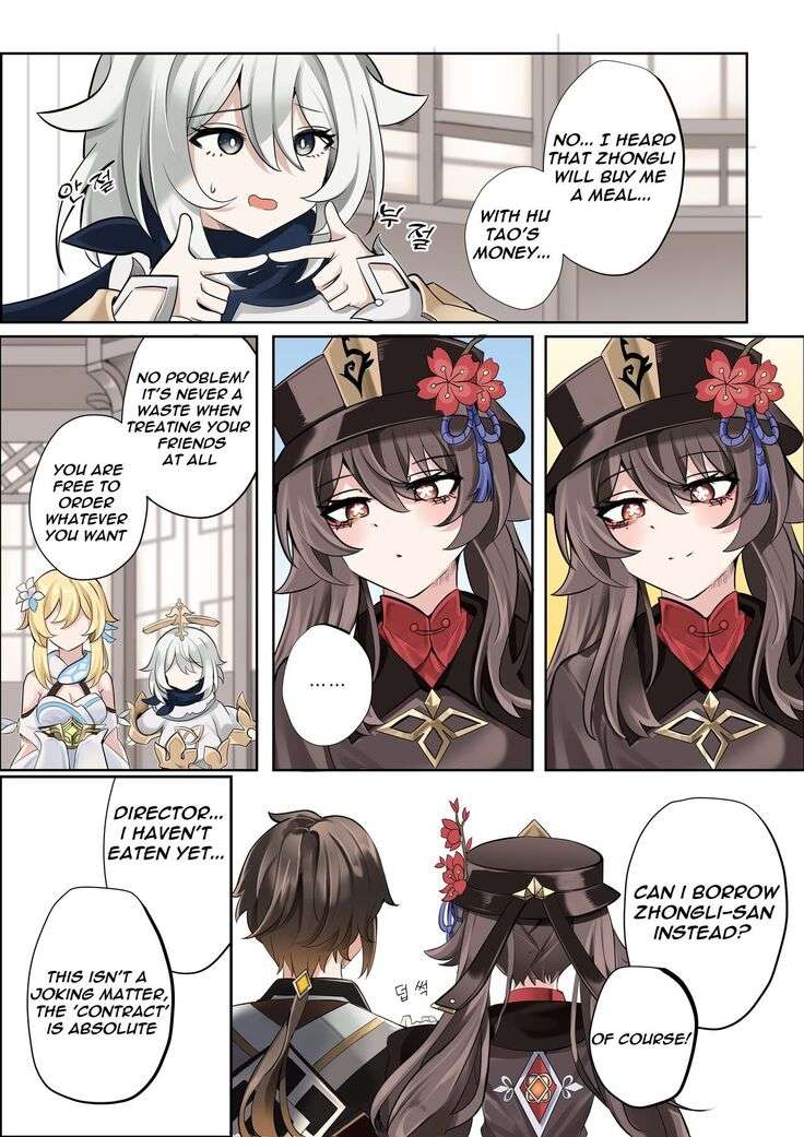 Contract - A Hu Tao x Zhongli Hentai Comic