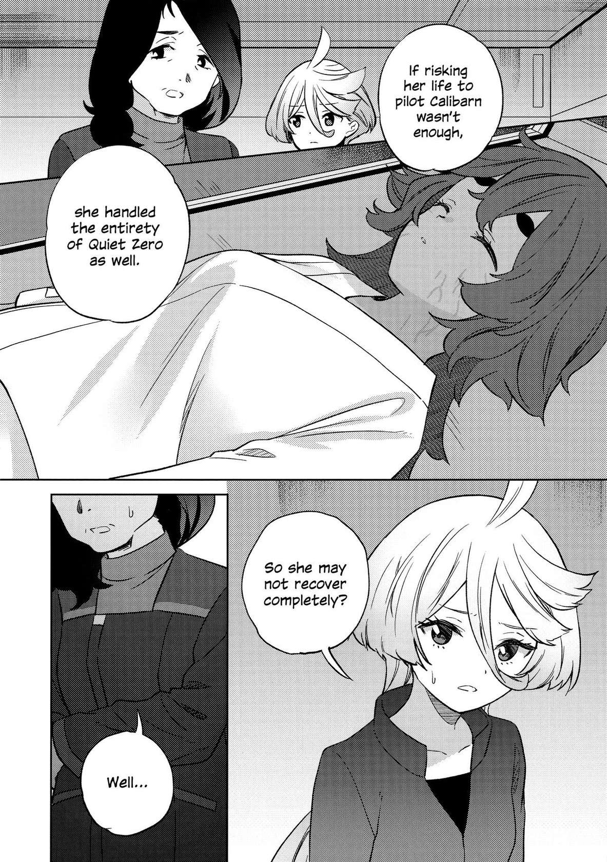 (C102) [Gutsutoma (Tachi)] Kienai Ato, Egao No Riyuu, Onaka Ga Suite. |  Scars That Never Fade, The Reason Behind Her Smile, Now I Am Hungry. (Mobile Suit Gundam: The Witch from Mercury) [English]