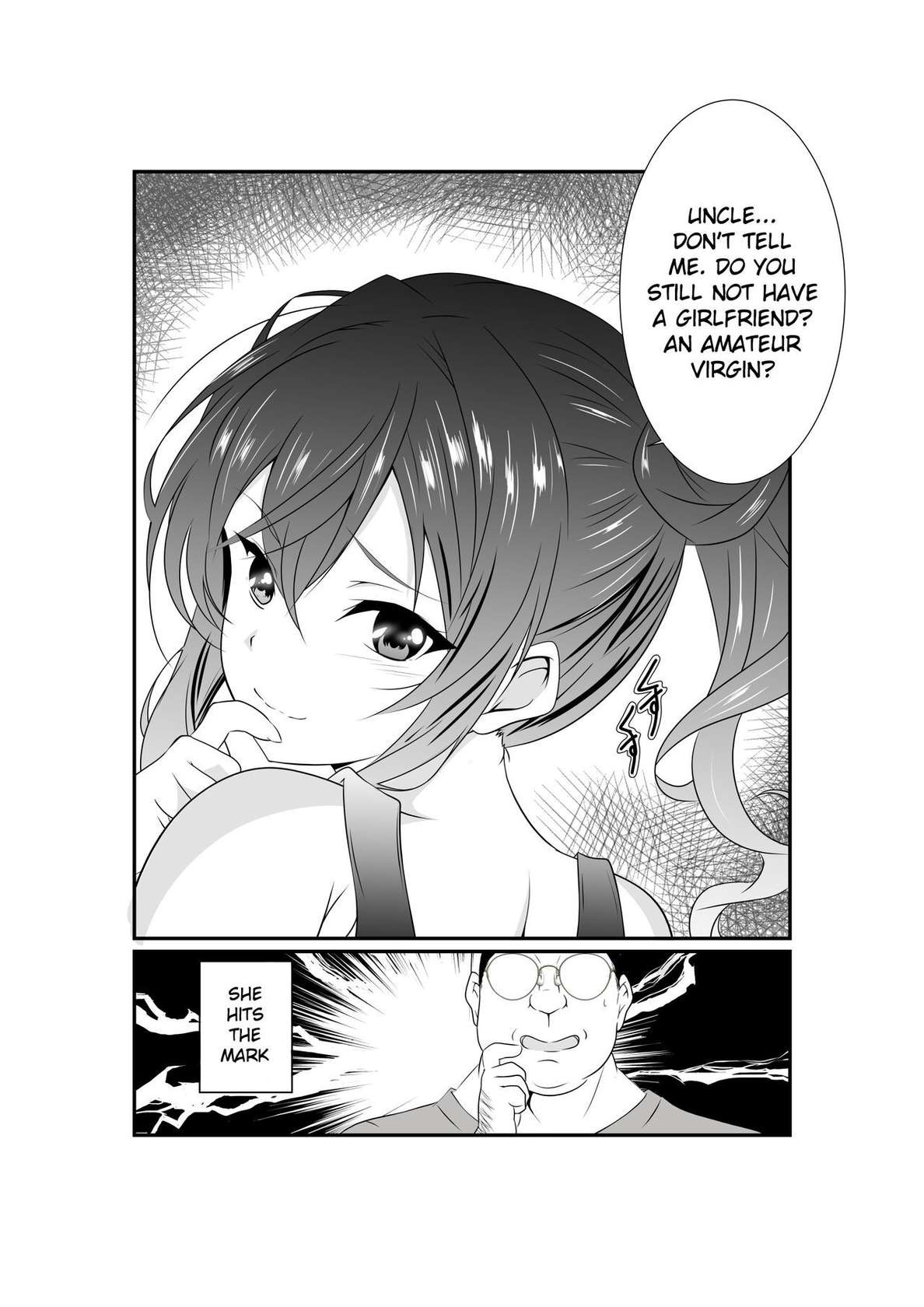 [Nekoya (Kuon Kyoushirou)] Meikko "Mesugaki" ga Namaiki ni Sodatta node Tanetsuke Oji-san ga Wakarasete mita | She grew up to be a cheeky girl, so her impregnator uncle tried to make her know her place [English] [Gagak_Ireng]