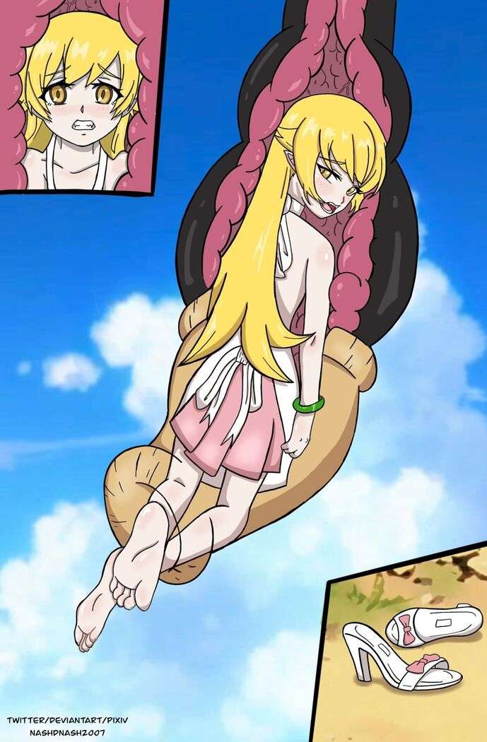 Oshino Shinobu as a prey