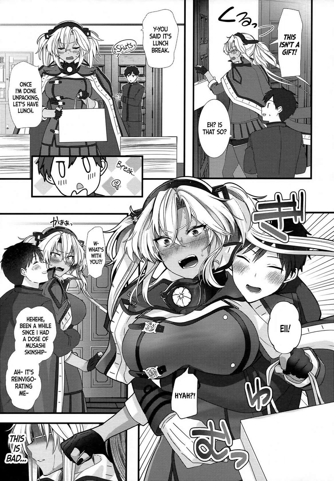 (C101) [Marosaan (Yunamaro)] Musashi-san no Yoru Jijou Shoubu Shitagi Daisakusen Hen (Kantai Collection -KanColle-) [English] [DKKMD Translations]