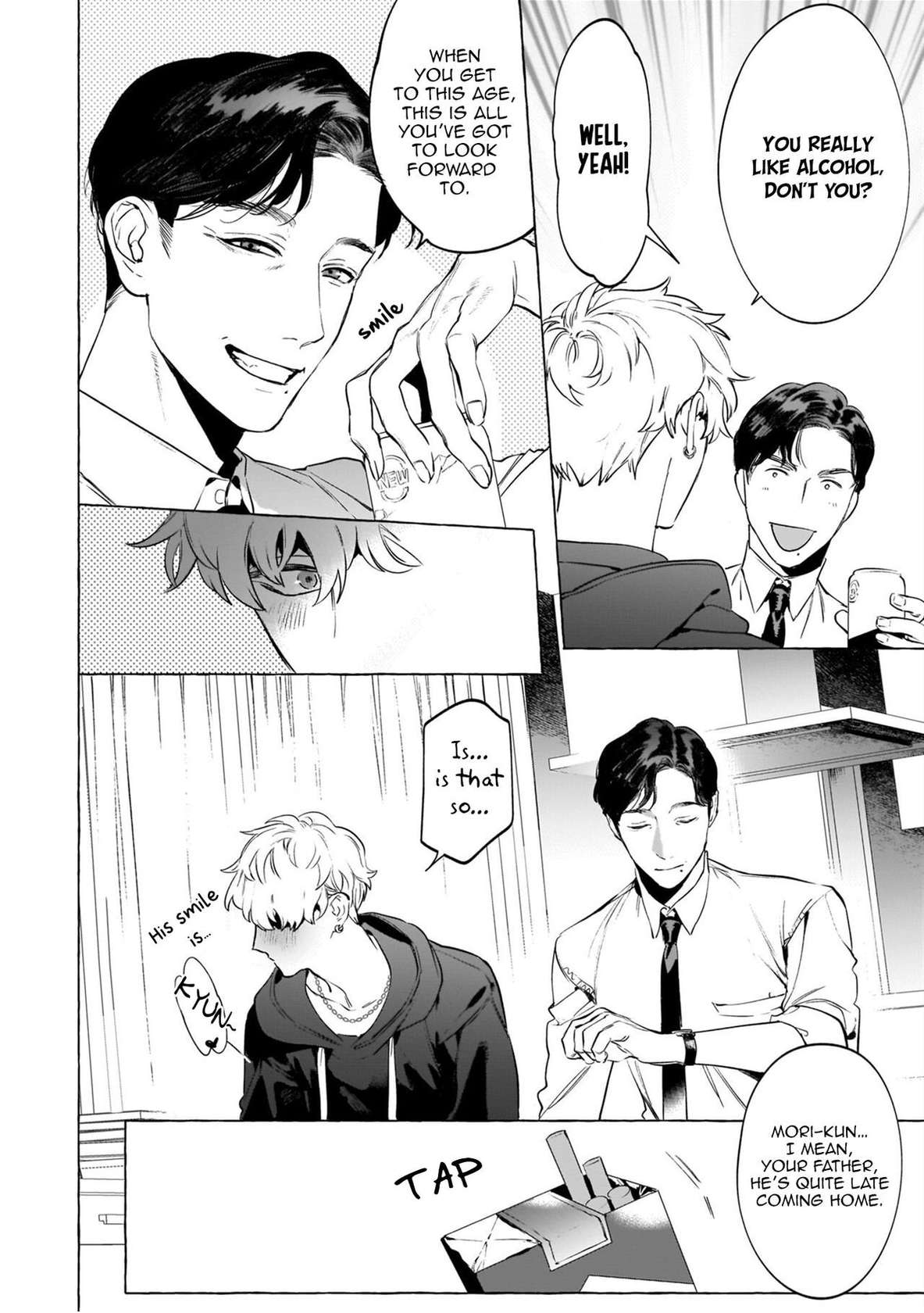 [Service Boy (Hontoku)] Alcohol and Cigarettes and Kisses [English] {BLDOTCUM}