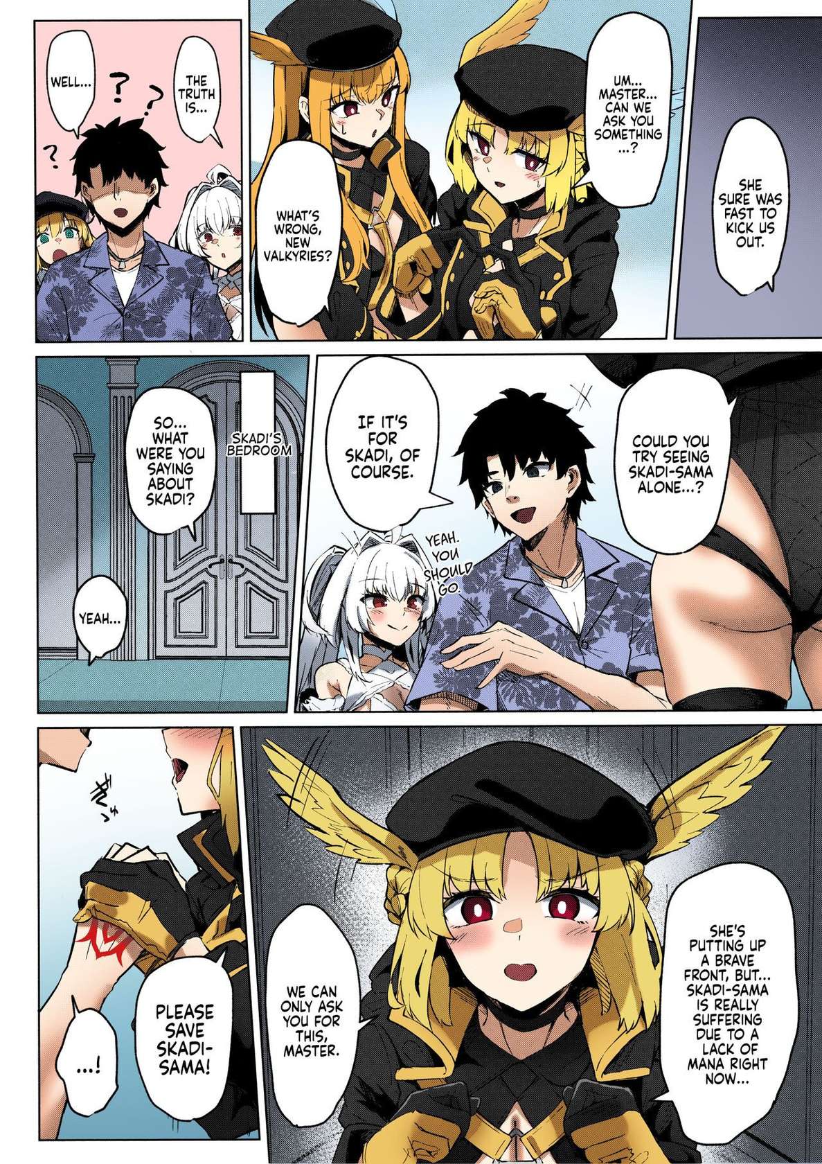 (C102) [Tiusan Kingdom (Kazamitiu)] Manatsu no Chaldea Summer Vacation Hanayome Skadi ni Maryoku Kyoukyuu Shite Kekkon Suru Hon(Fate/Grand Order) [English] [Colorized] [Coffedrug] [SPDSD]