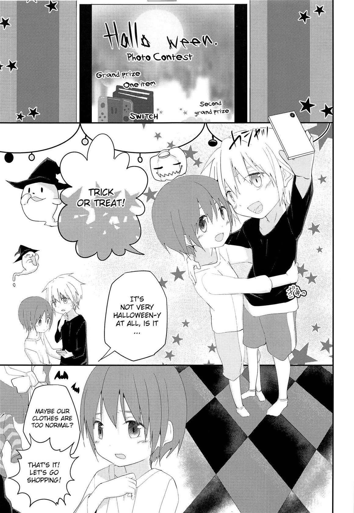 (Shota Scratch 33) [Pfactory (Pikachurin)] Halloween wa Itazura Shichaou | Halloween is for playing tricks [English] {Chin²}