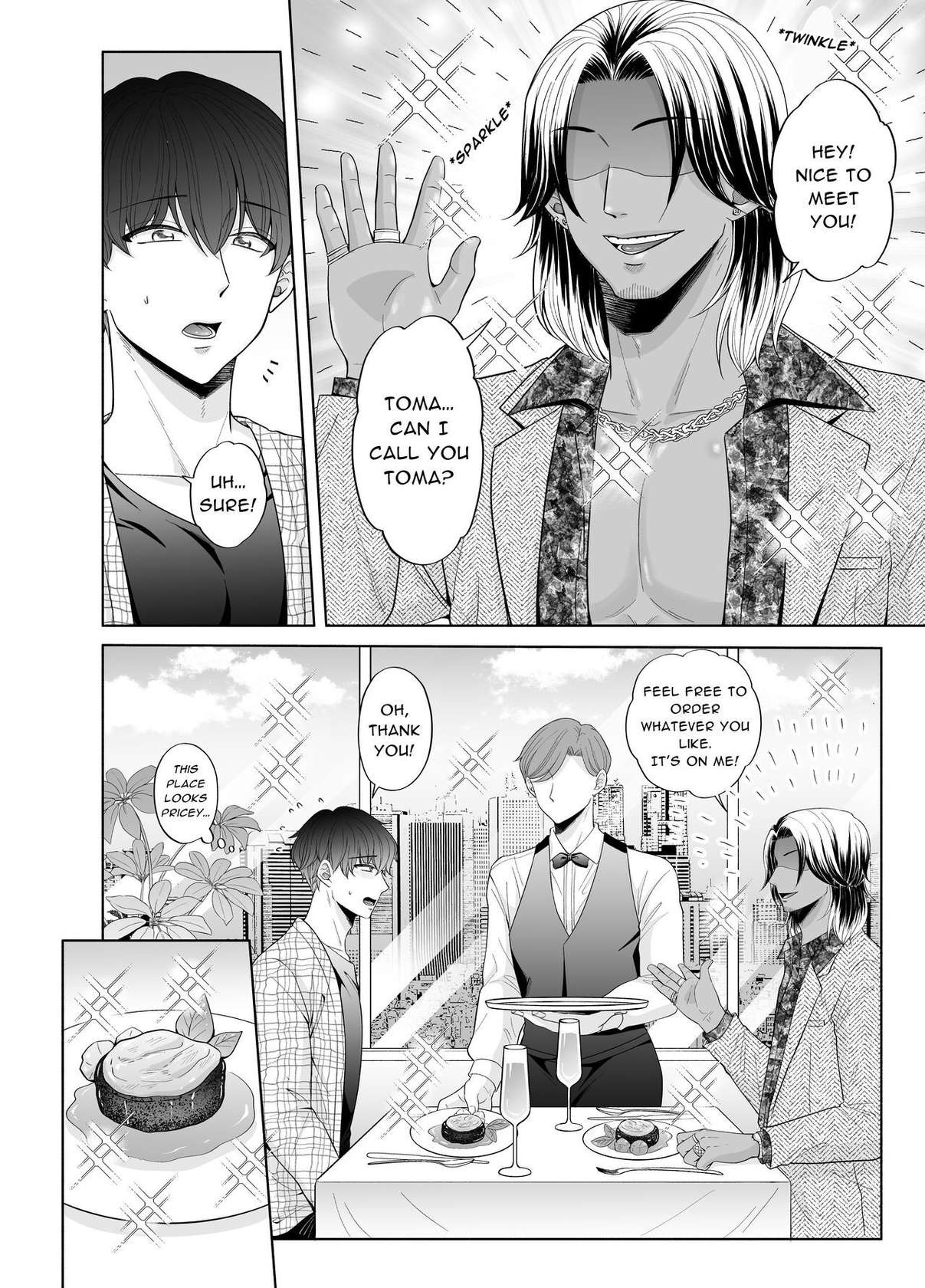 [Kanraitei (Beniko)] Kugakusei Touma-kun no Grey na Beit 3 ~Papakatsu Hen~| Toma's Questionable Part-time Job 3 ~Sugar Daddy~ [English]