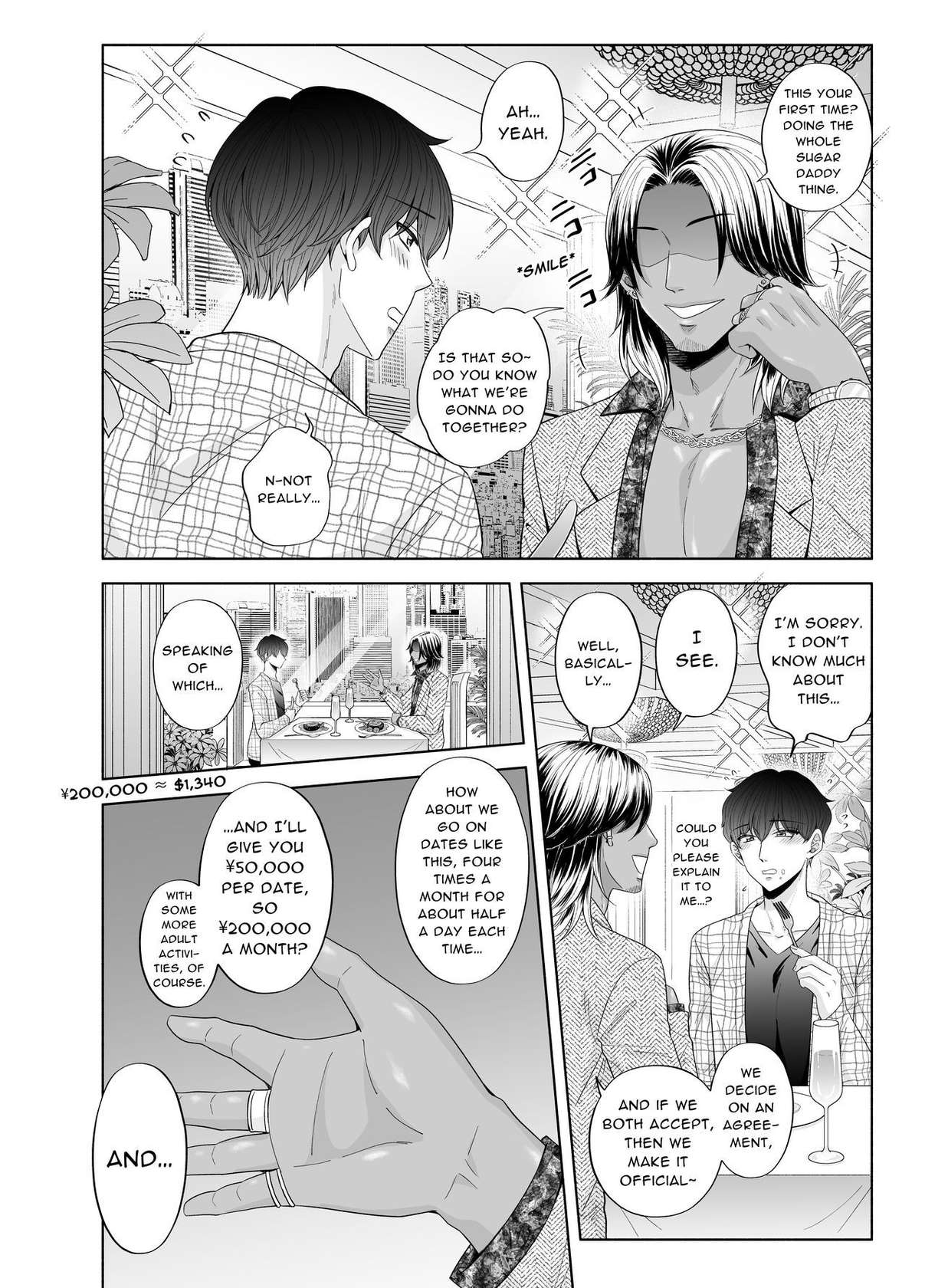 [Kanraitei (Beniko)] Kugakusei Touma-kun no Grey na Beit 3 ~Papakatsu Hen~| Toma's Questionable Part-time Job 3 ~Sugar Daddy~ [English]