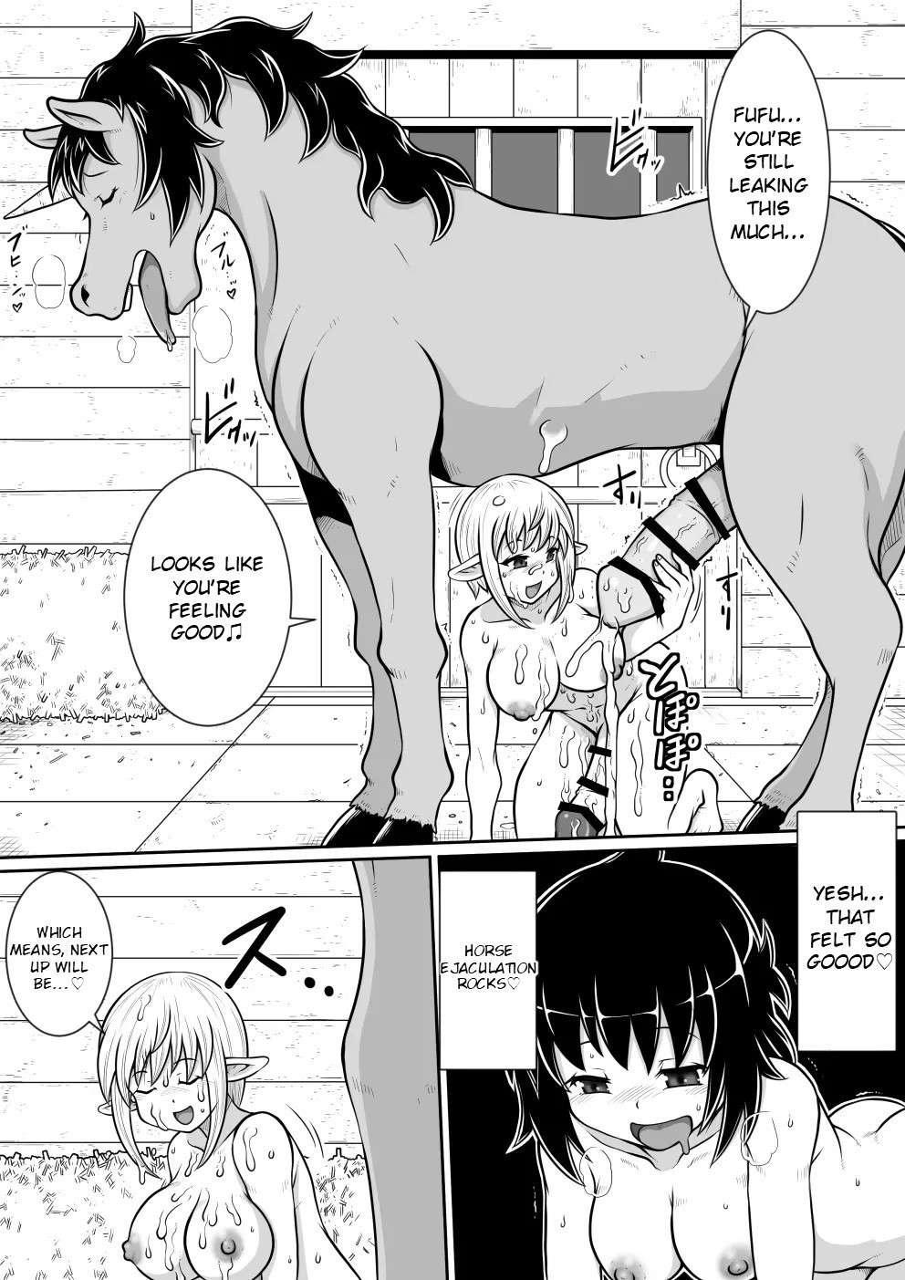 [Noujiru Teishokuya] Tensei shitara Futanari Uma ni Narimashita Kouhen | Reincarnated as a Futanari Horse Second Part [English]