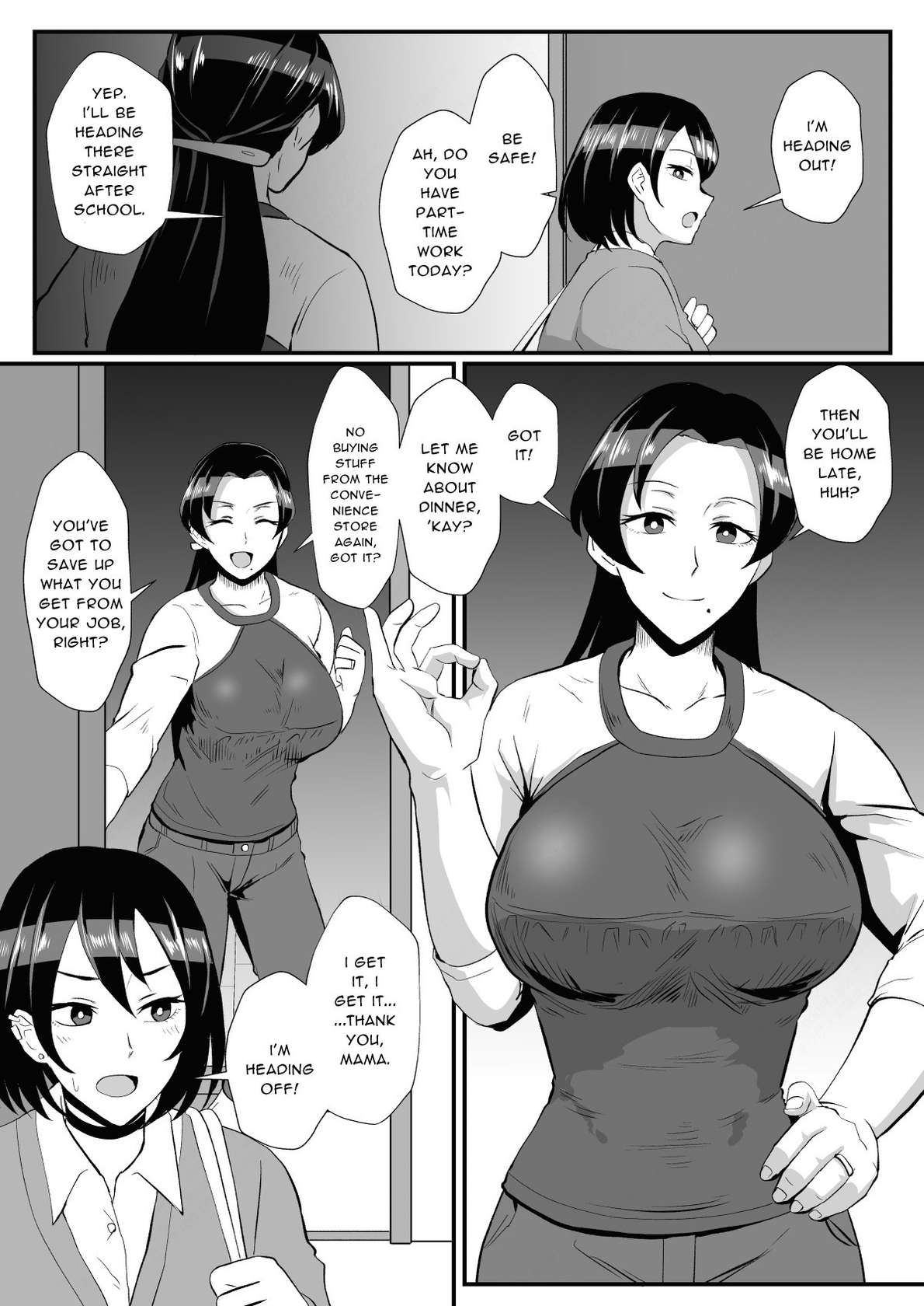 [Hotel Shikinseki (Protohotel)]"I want to protect my daughter entrusted to me by my absentee husband" Part time work as a stay-at-home housekeeper with my mom! (Mother and daughter under hypnosis) [Digital] [Daddy Scan Me Harder!]