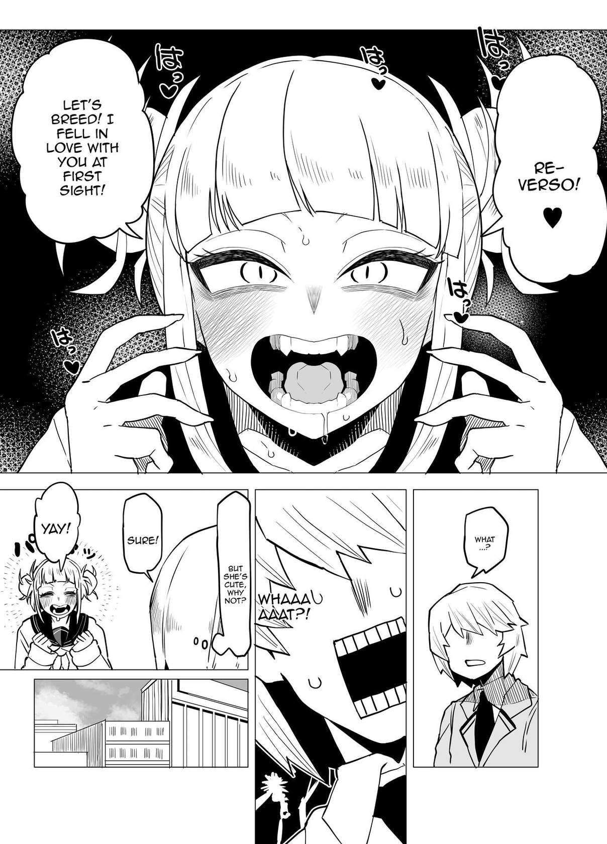 [Oekaki Kaki] Teisou Gyakuten Butsu ~Toga Himiko no Baai~ | Inverted Morality Hero Academia - Toga Himiko's Case (Boku no Hero Academia) [English] {Doujins.com}