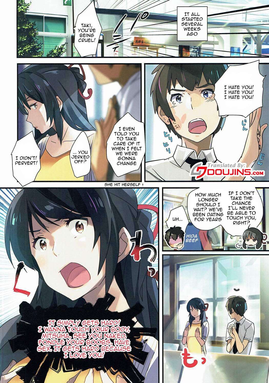 (C91) [ROUTE1 (Taira Tsukune)] Mushuu. | Uncensored (Kimi no Na wa.)  [English] {Doujins.com}