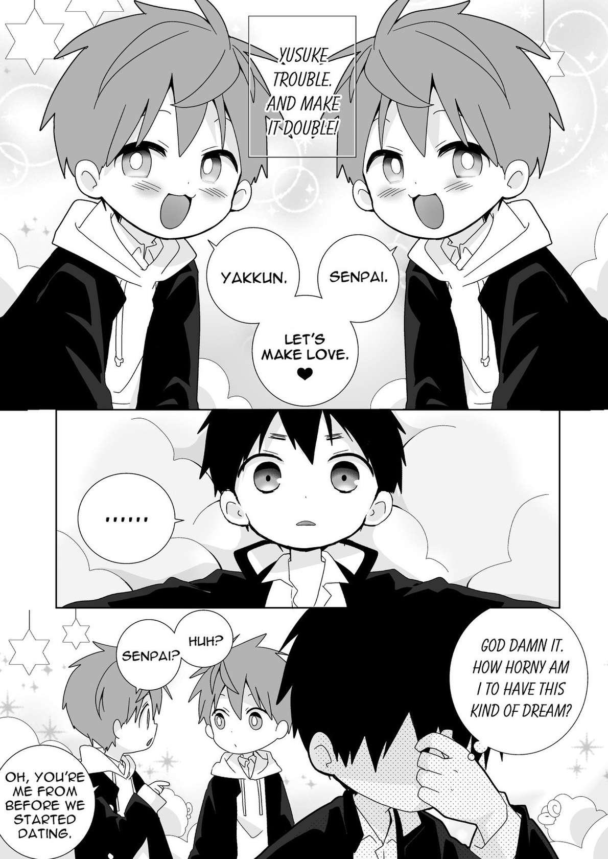 [Natitama (Isako)] Yakumo-Senpai to Yuusuke-kun Inmu Hen! | Yakumo & Yusuke Explicit version! [English] [Digital]