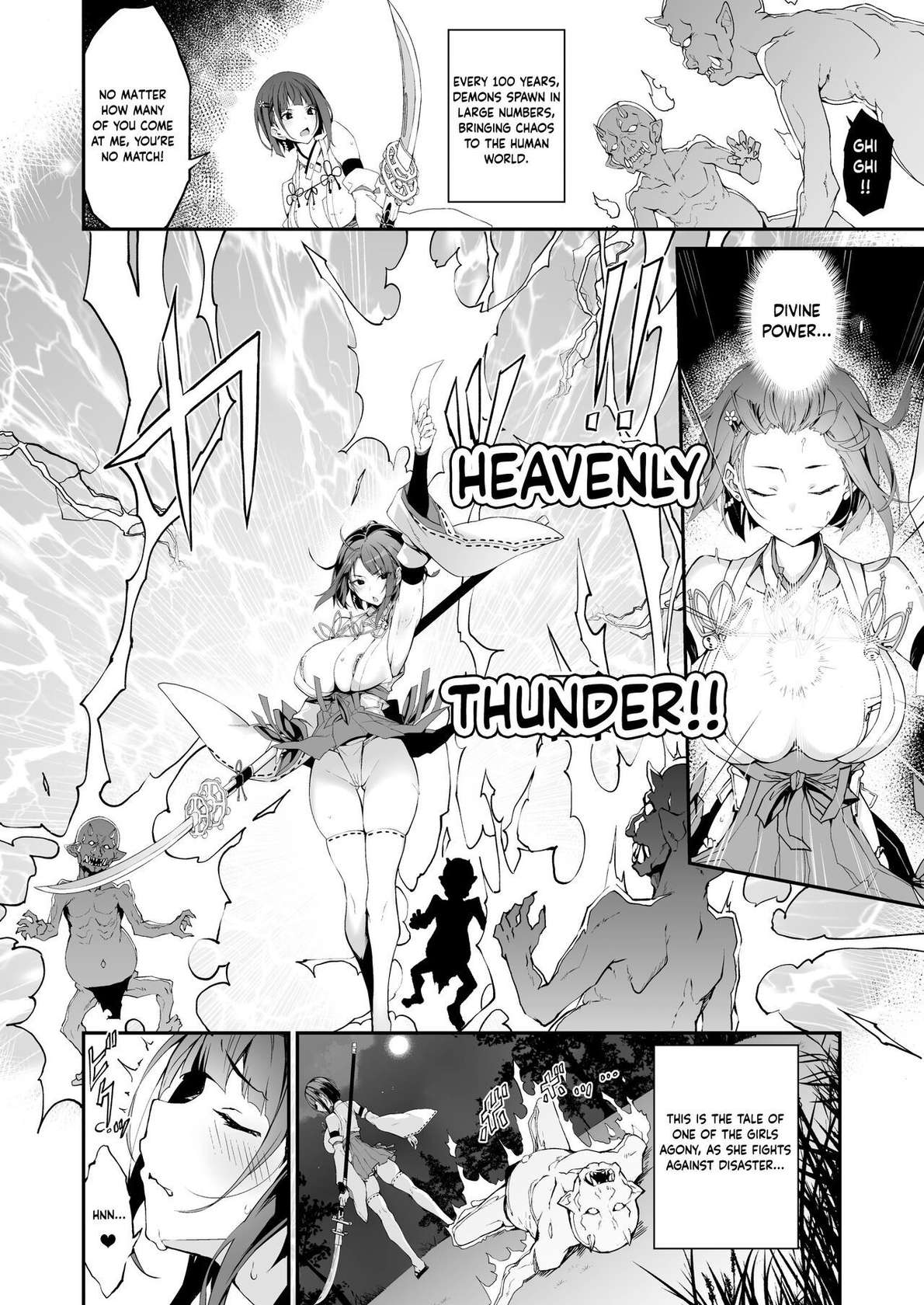 [Handful☆Happiness! (Nanahara Fuyuki)] Reijoku no Ikusamiko  | Battle Shrine Maiden of Humiliation [English] [PHILO] [Digital]