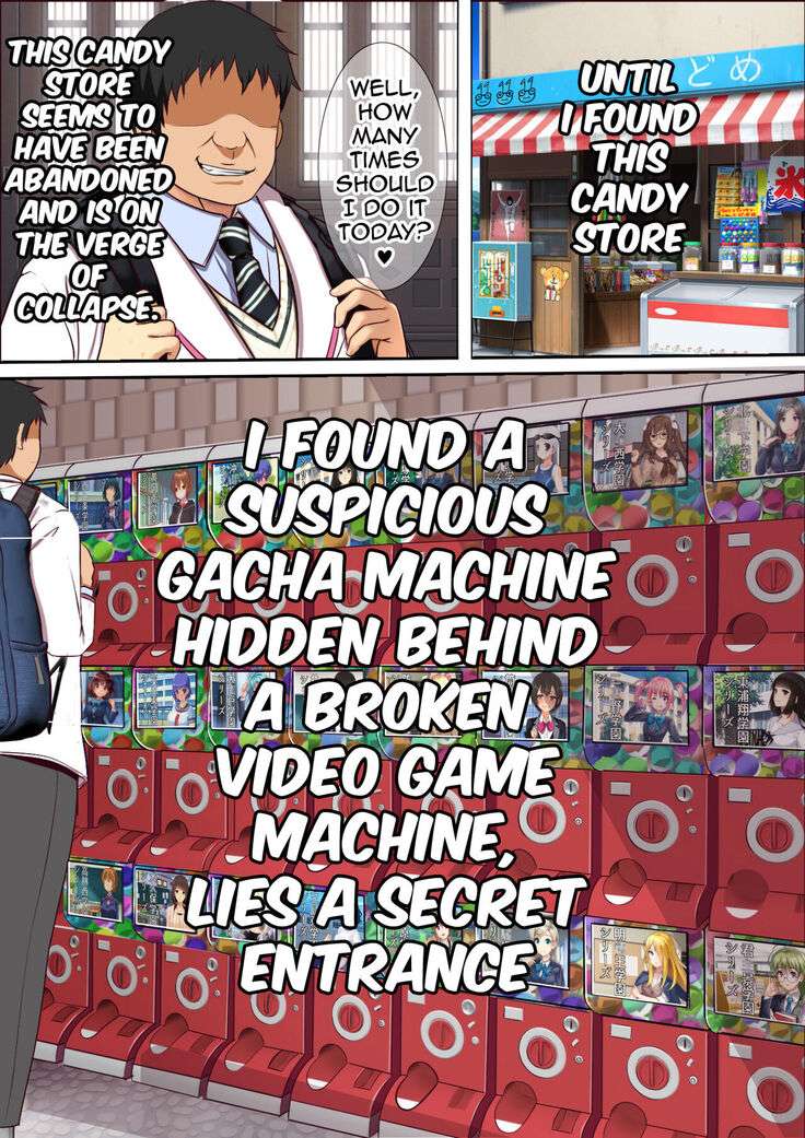 Kinjo no Dagashiya no Gachaponki ni Onaho-ka shita Classmate ga Haitteiru no Daga | A Gacha Machine Was Installed at a Local Candy Store, Where You Can Win a Female Onahole.