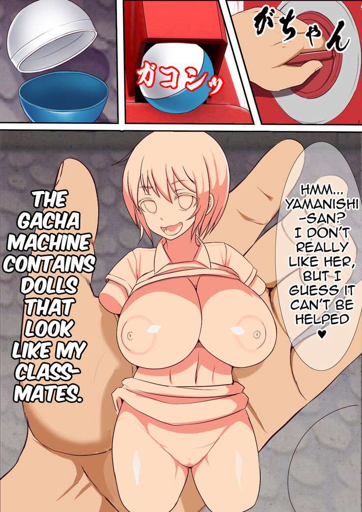 Kinjo no Dagashiya no Gachaponki ni Onaho-ka shita Classmate ga Haitteiru no Daga | A Gacha Machine Was Installed at a Local Candy Store, Where You Can Win a Female Onahole.