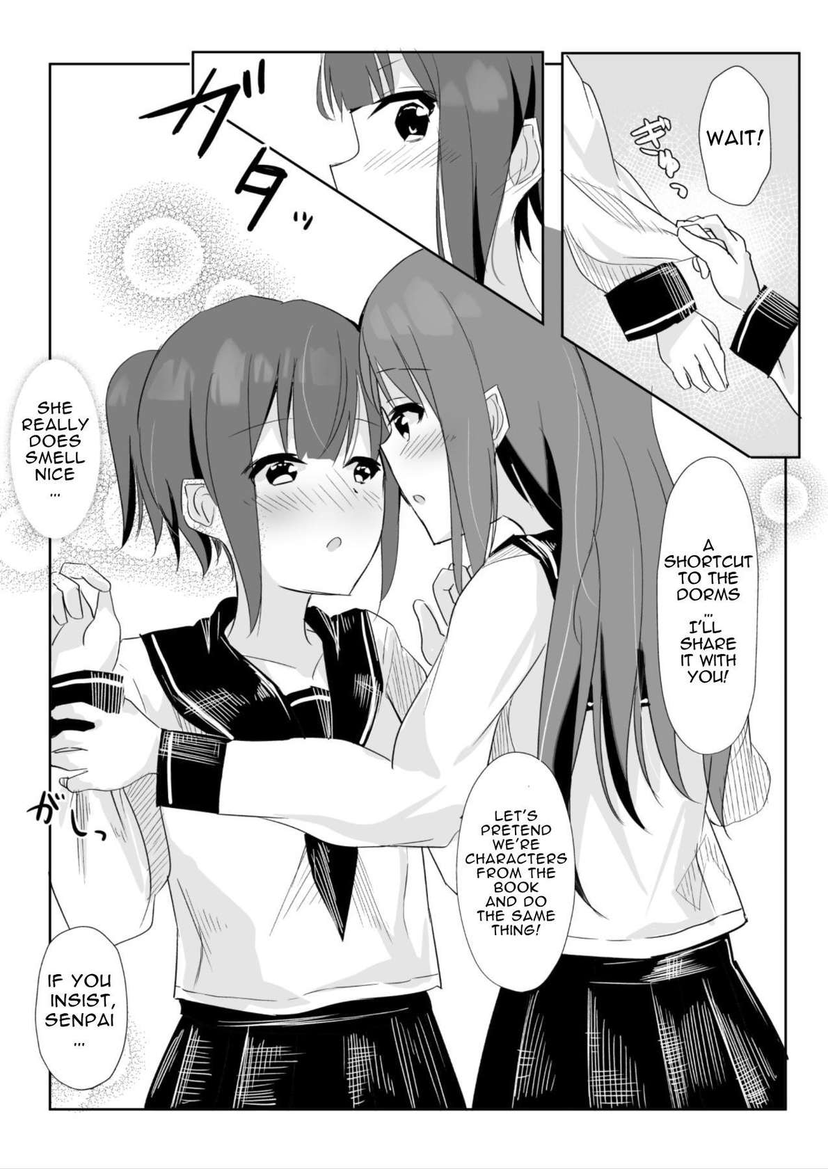 [Maguro Shining] Senpai ni Yuri Ecchi Oshie Komare mashita... | Lesbian Sex Ed From My Senpai... [English] [Kusanuu]