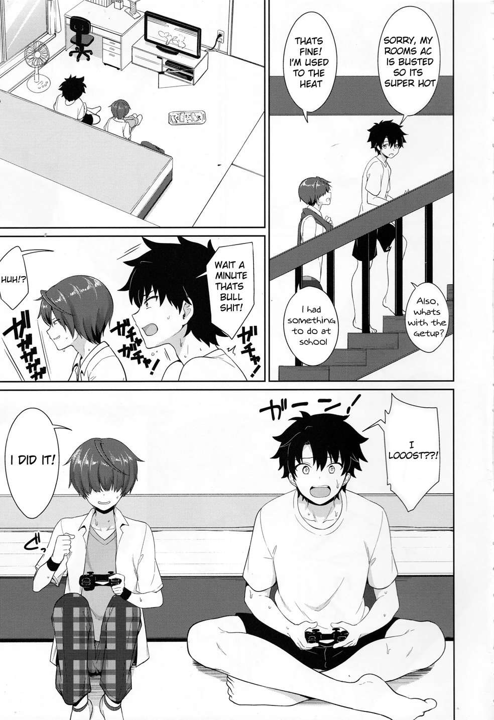 Summer With My Sweat Soaked Kouhai [Oneshot]