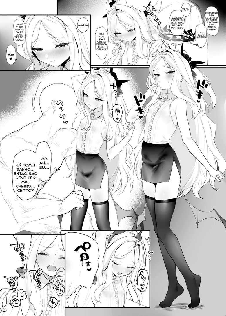 [remora field (remora)] Hina-chan to Ichaicha Suru Hon | The book about making out with Hina-chan (Blue Archive) [Portuguese-BR]