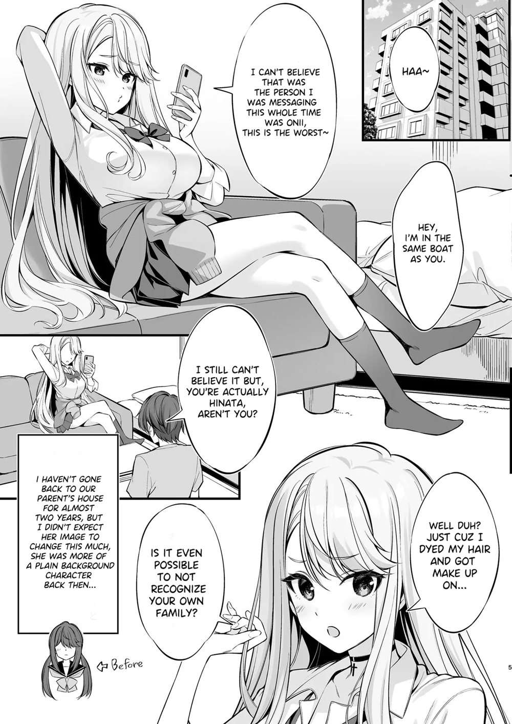 SNS De Deatta No Wa Gyaru-Ka Shita Imouto Deshita [Oneshot]