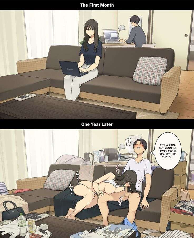 Dousei Seikatsu Ikkagetsume to Ichinen Ato, Asaokite kara Shuushin made no Hikaku | A Day in the Life of a Couple: Their First Month Living Together vs. One Year Later