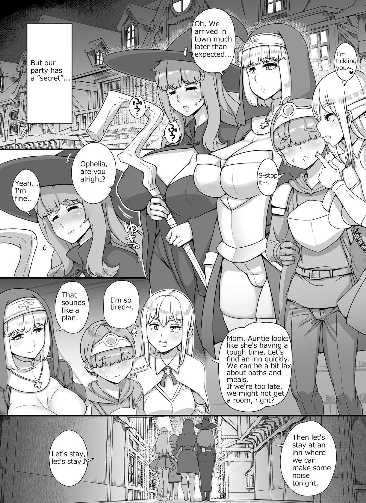 [nounanka (Abubu)] Haha Ane Oba ga Succubus na Shota Yuusha Harem Party [English]