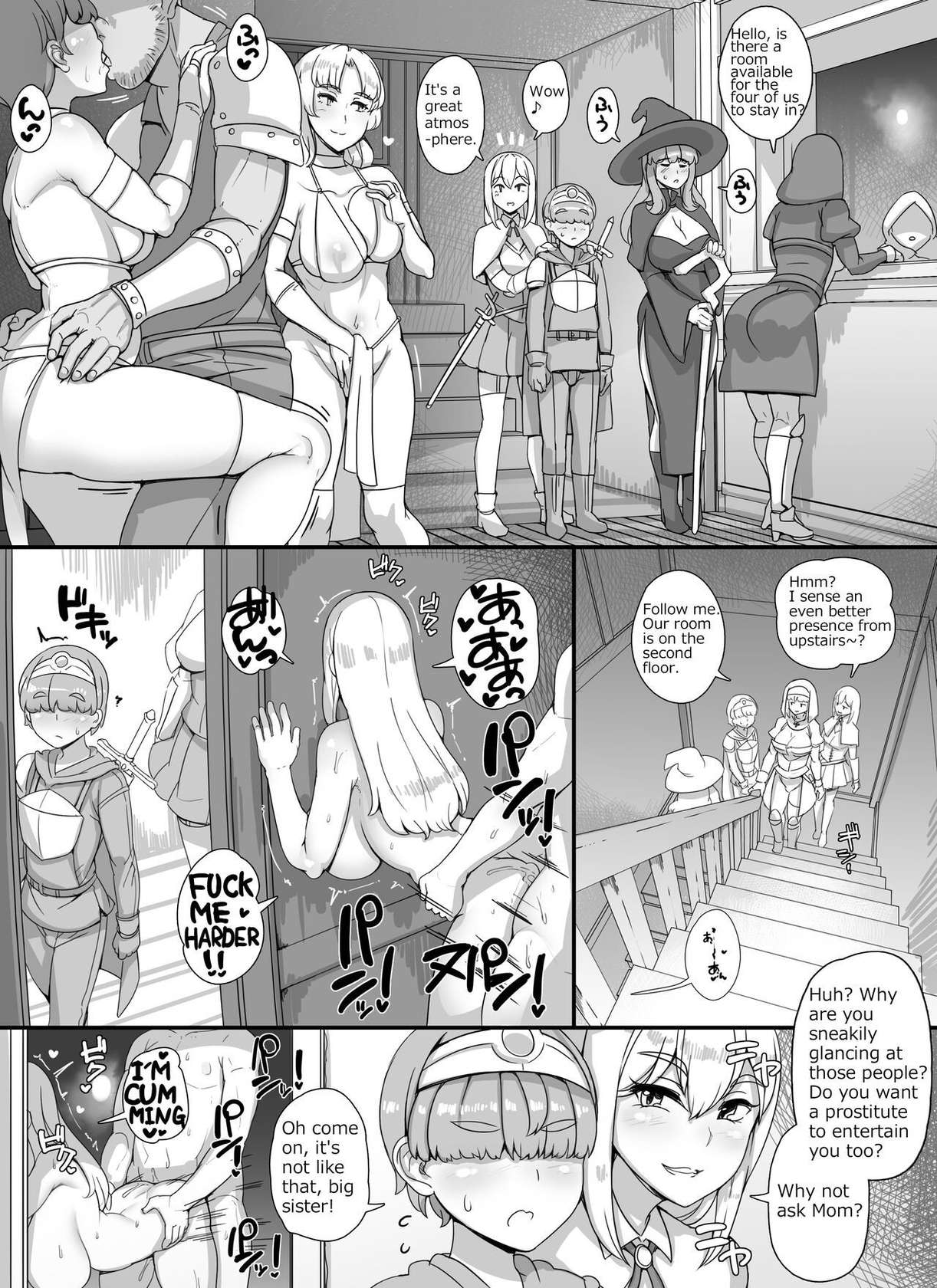 [nounanka (Abubu)] Haha Ane Oba ga Succubus na Shota Yuusha Harem Party [English]