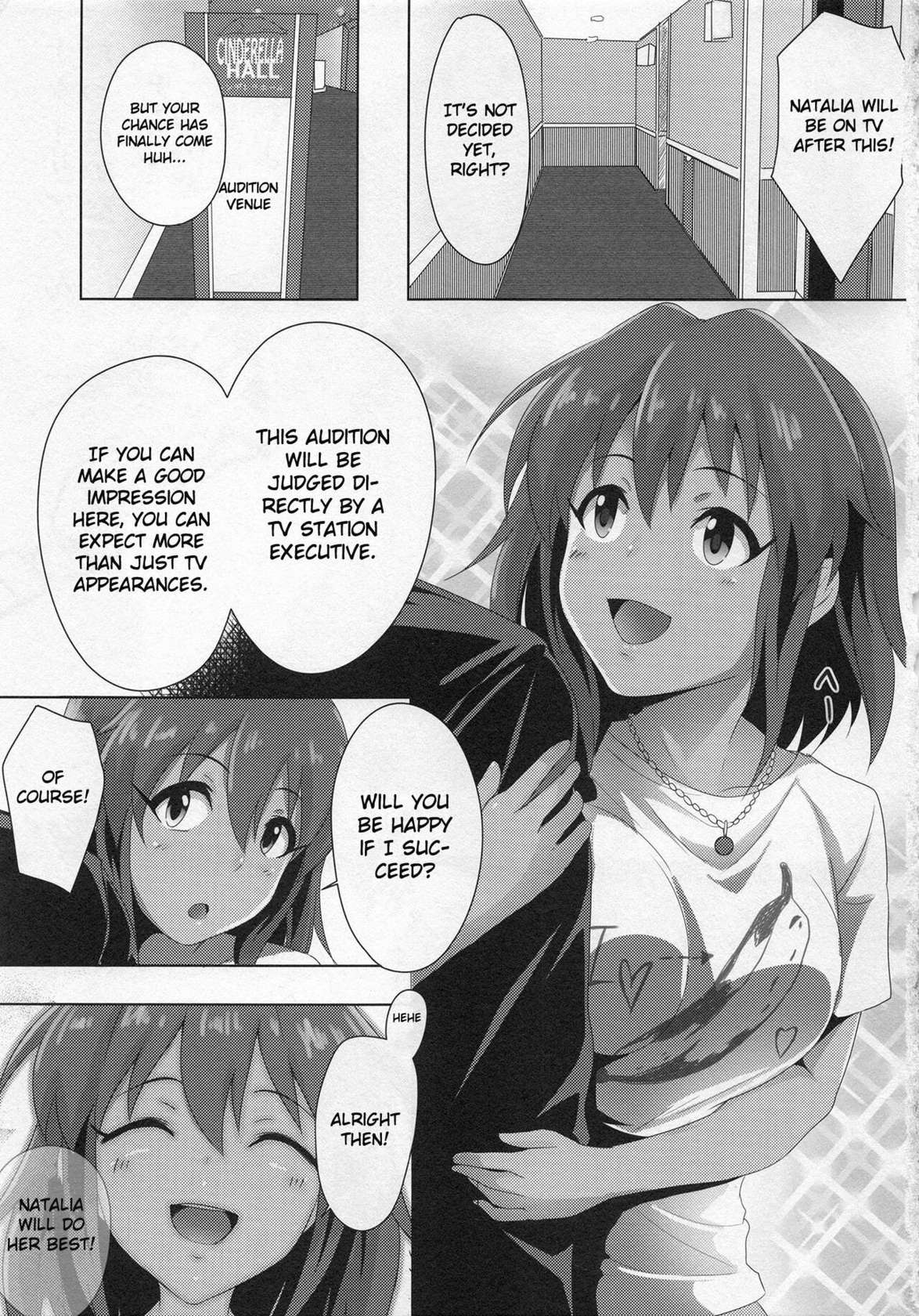 (C88) [MMT!! (K2isu)] Natalia "An audition with a racist TV executive" (THE IDOLM@STER CINDERELLA GIRLS) [English] [Jenglot Emas & Gagak_Ireng] (rewrite)