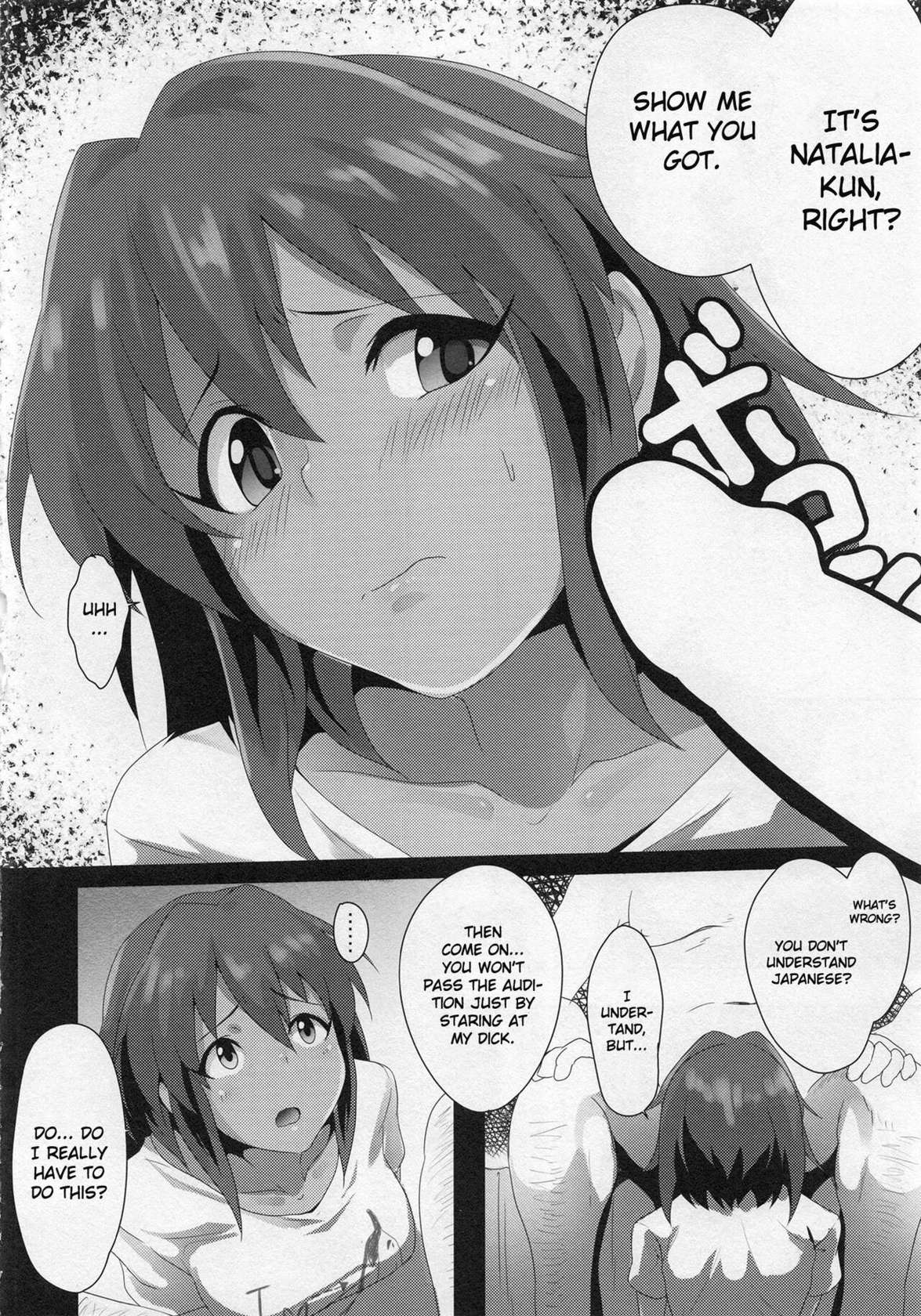 (C88) [MMT!! (K2isu)] Natalia "An audition with a racist TV executive" (THE IDOLM@STER CINDERELLA GIRLS) [English] [Jenglot Emas & Gagak_Ireng] (rewrite)