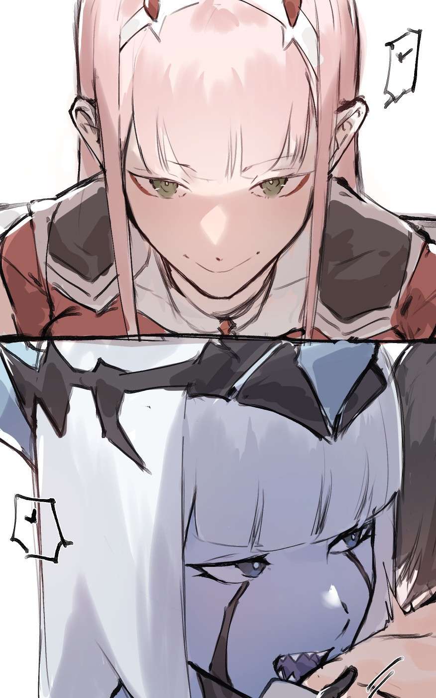 [Angel] Zero Two and Zero One x Hiro futa