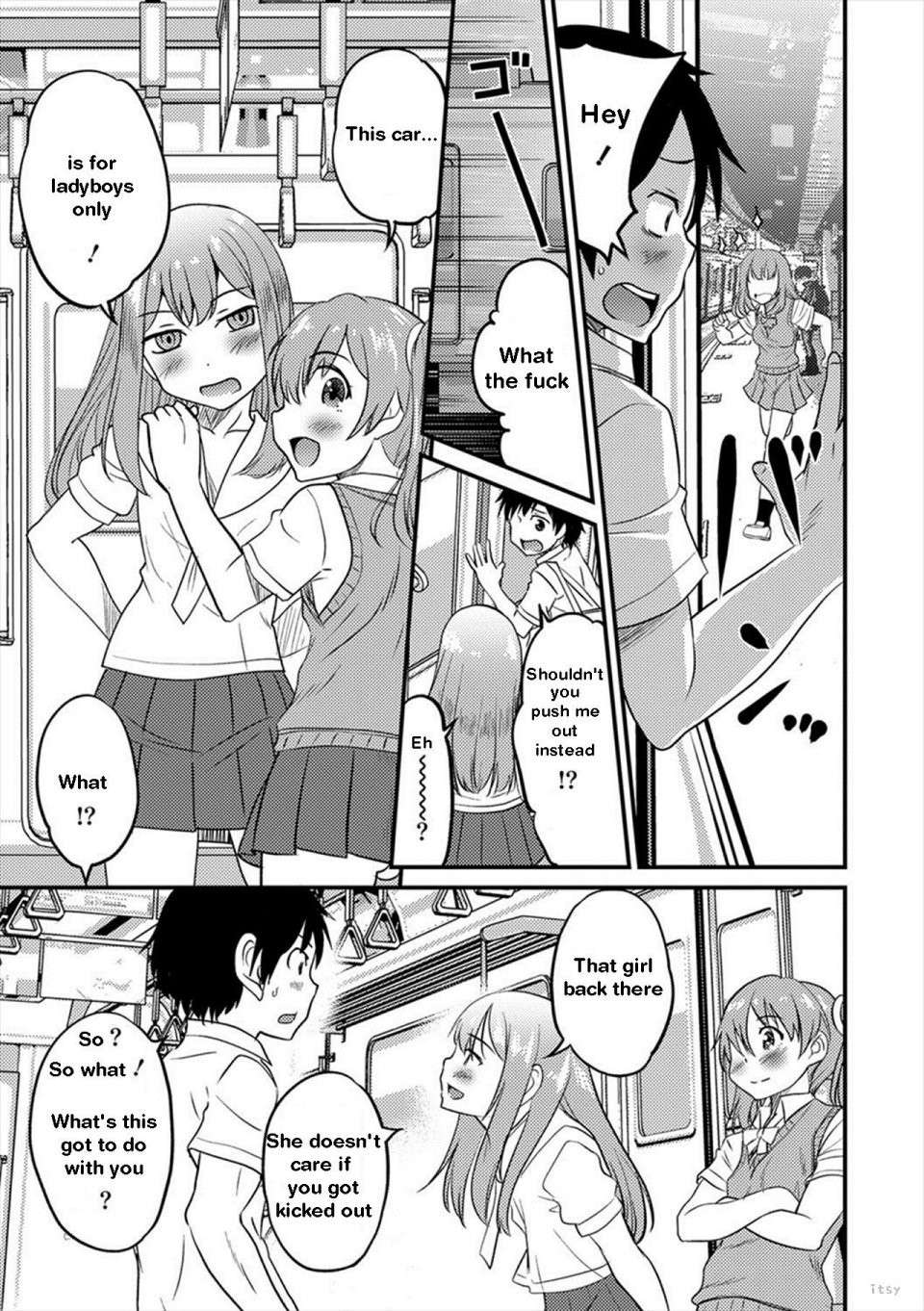 [Hanamaki Kaeru] Otokonoko Senyou Sharyou Bromancecar 1&2 | The Carriage Designated for Ladyboys 1&2  (Otokonoko HEAVEN Vol. 39&45) [English] [itsy]