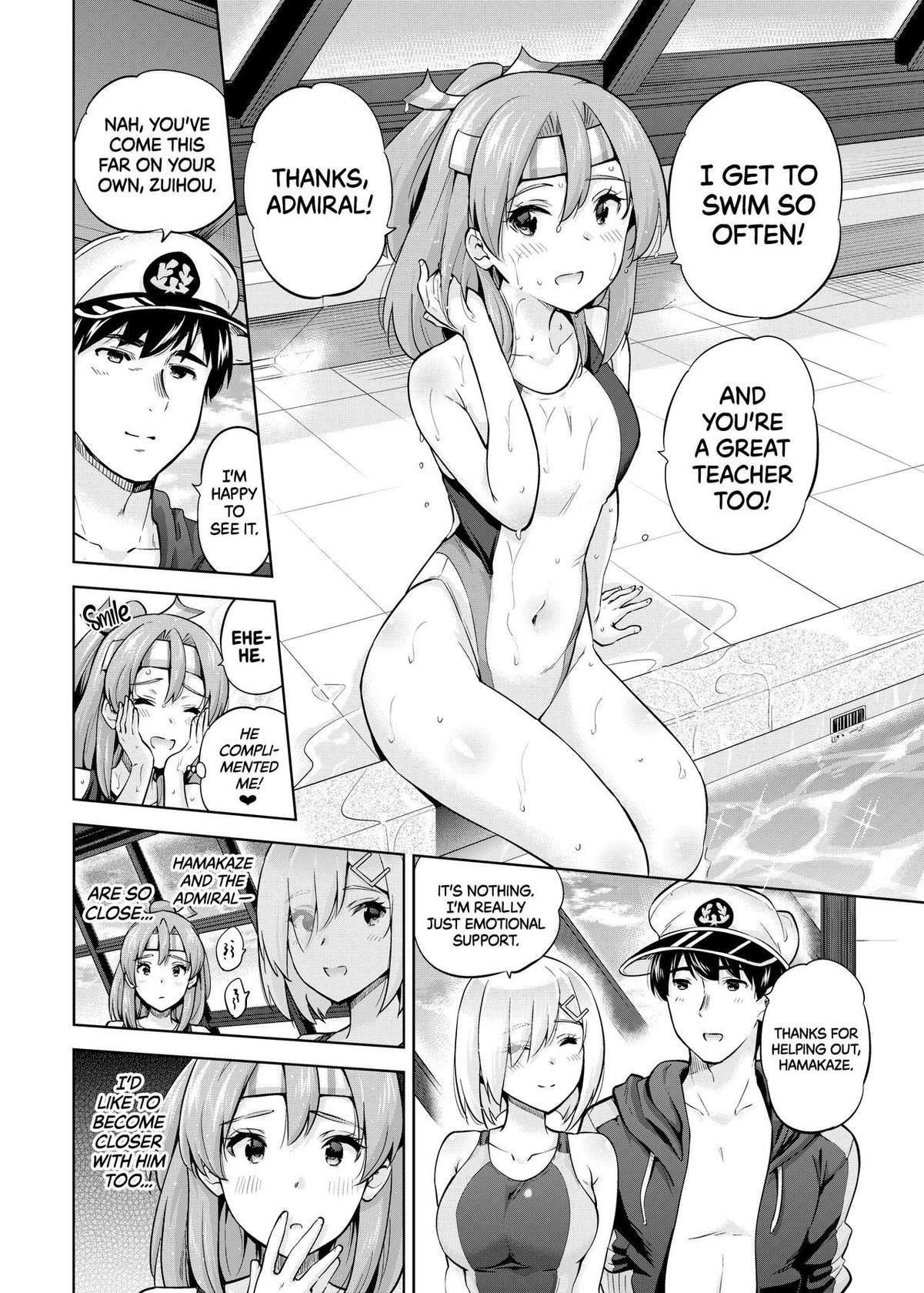 [sarfatation (Sarfata)] Kyouei Mizugi na Zuihou-chan to Hamakaze-san to. | Zuihou and Hamakaze in Racing Swimsuits (Kantai Collection -KanColle-) [English] {2d-market.com} [Decensored] [Digital]