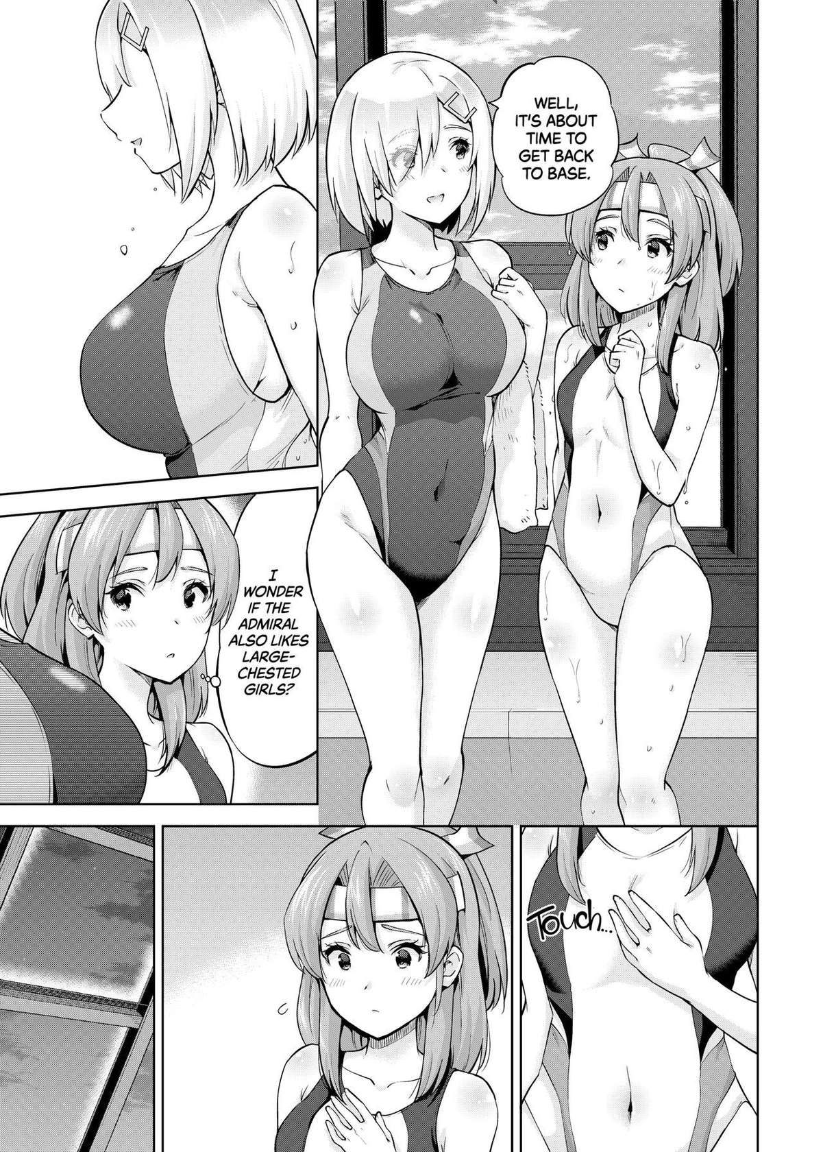 [sarfatation (Sarfata)] Kyouei Mizugi na Zuihou-chan to Hamakaze-san to. | Zuihou and Hamakaze in Racing Swimsuits (Kantai Collection -KanColle-) [English] {2d-market.com} [Decensored] [Digital]