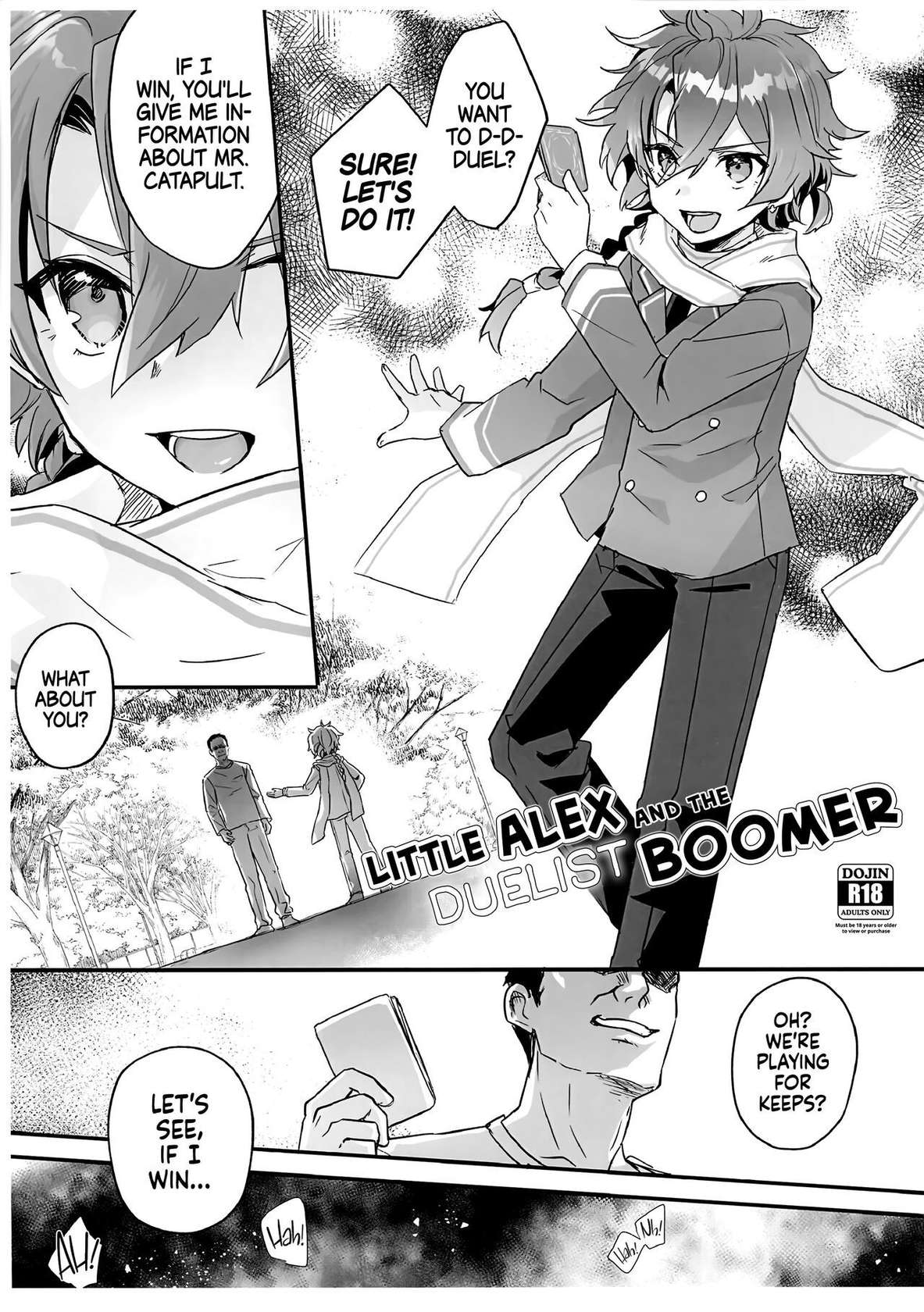 (ShotaFes 12) [Pocorit (Kawasemi Makiko)] Areki-kun to Duelist no Oji-san | Little Alex and the Duelist Boomer (Fate/Grand Order) [English] [Pub Faggots]